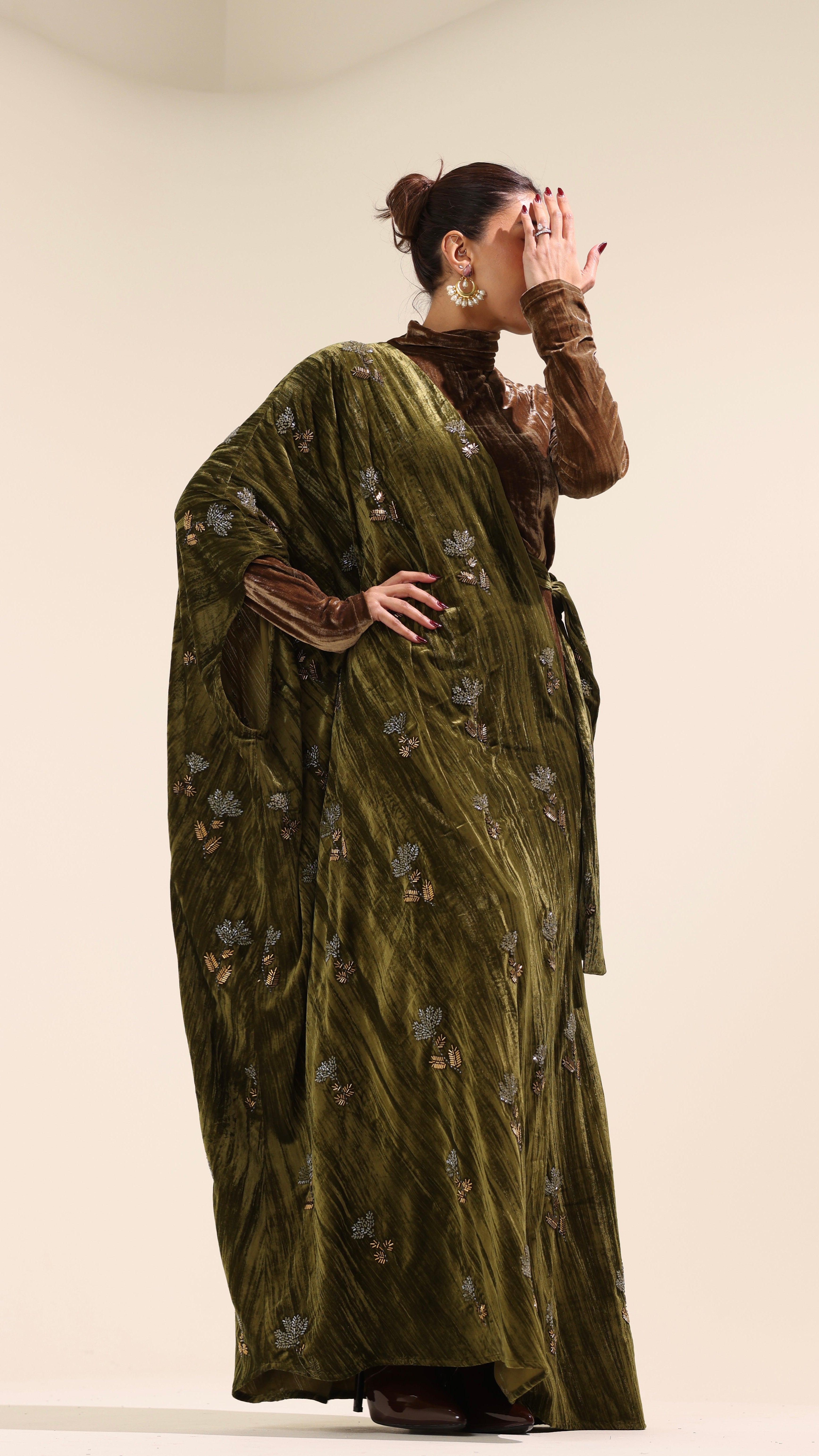 Autumn Empress Velvet Party Dress