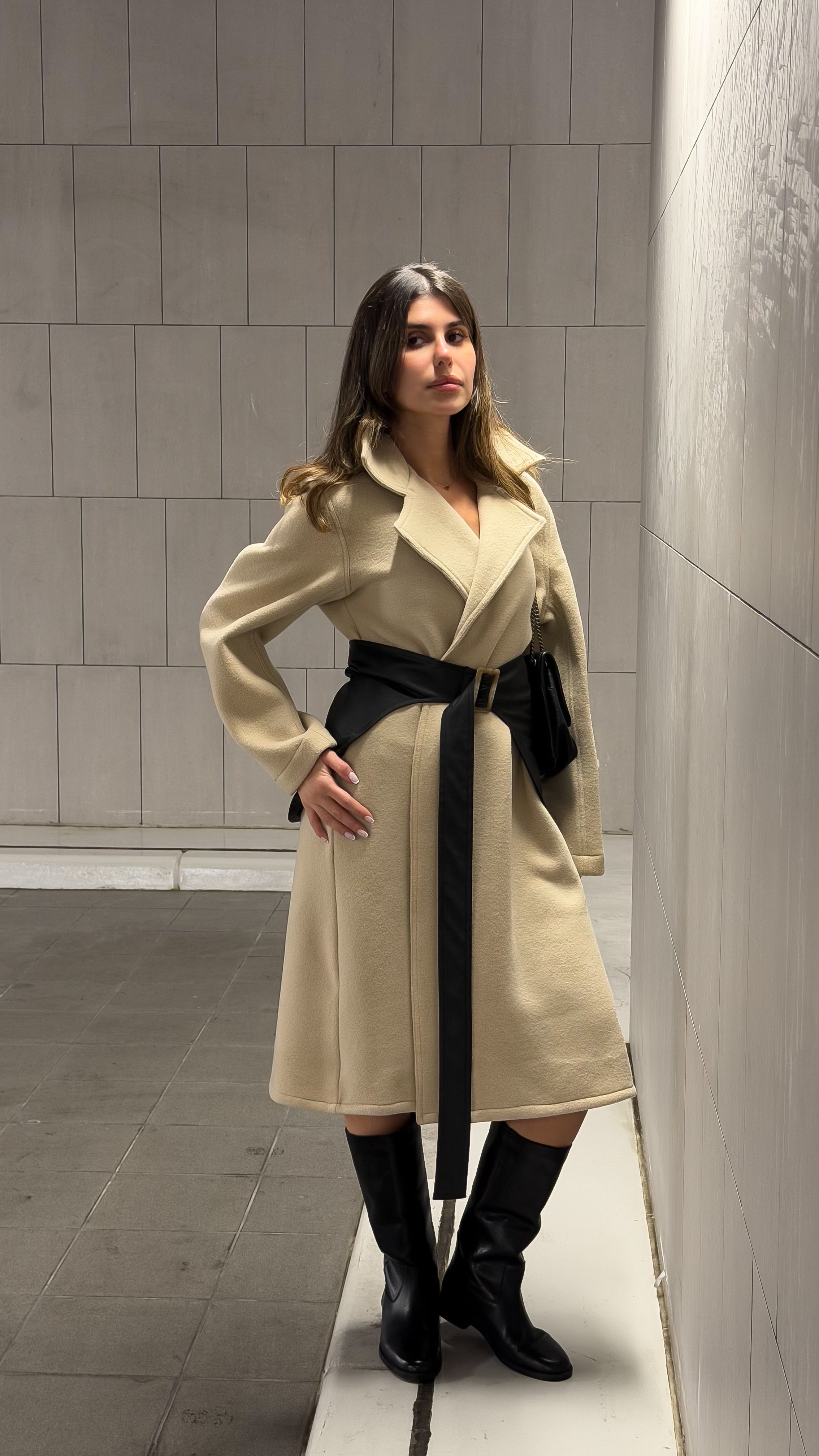Mate by Code8 The Axis Belted Trench