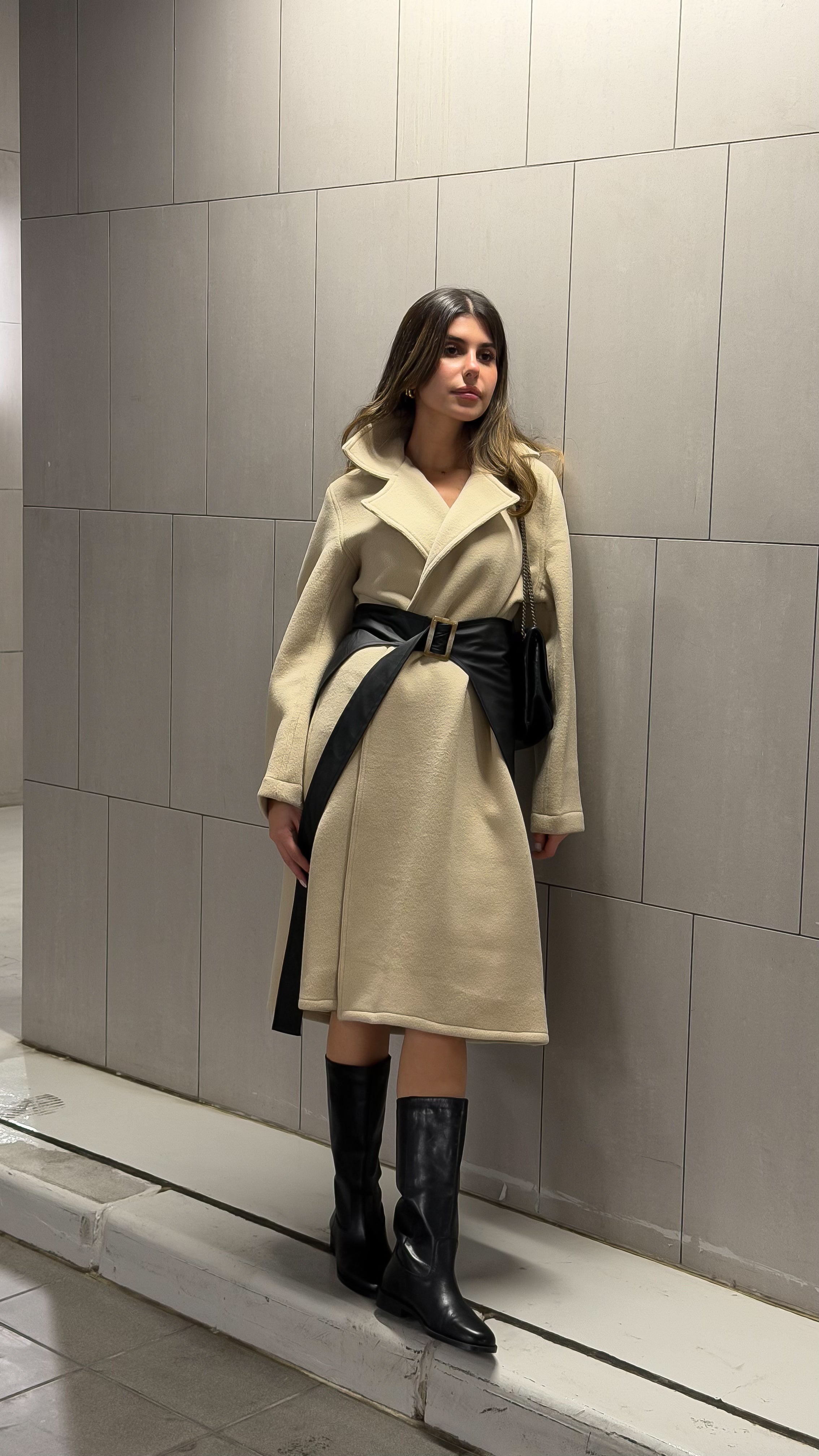 Mate by Code8 The Axis Belted Trench