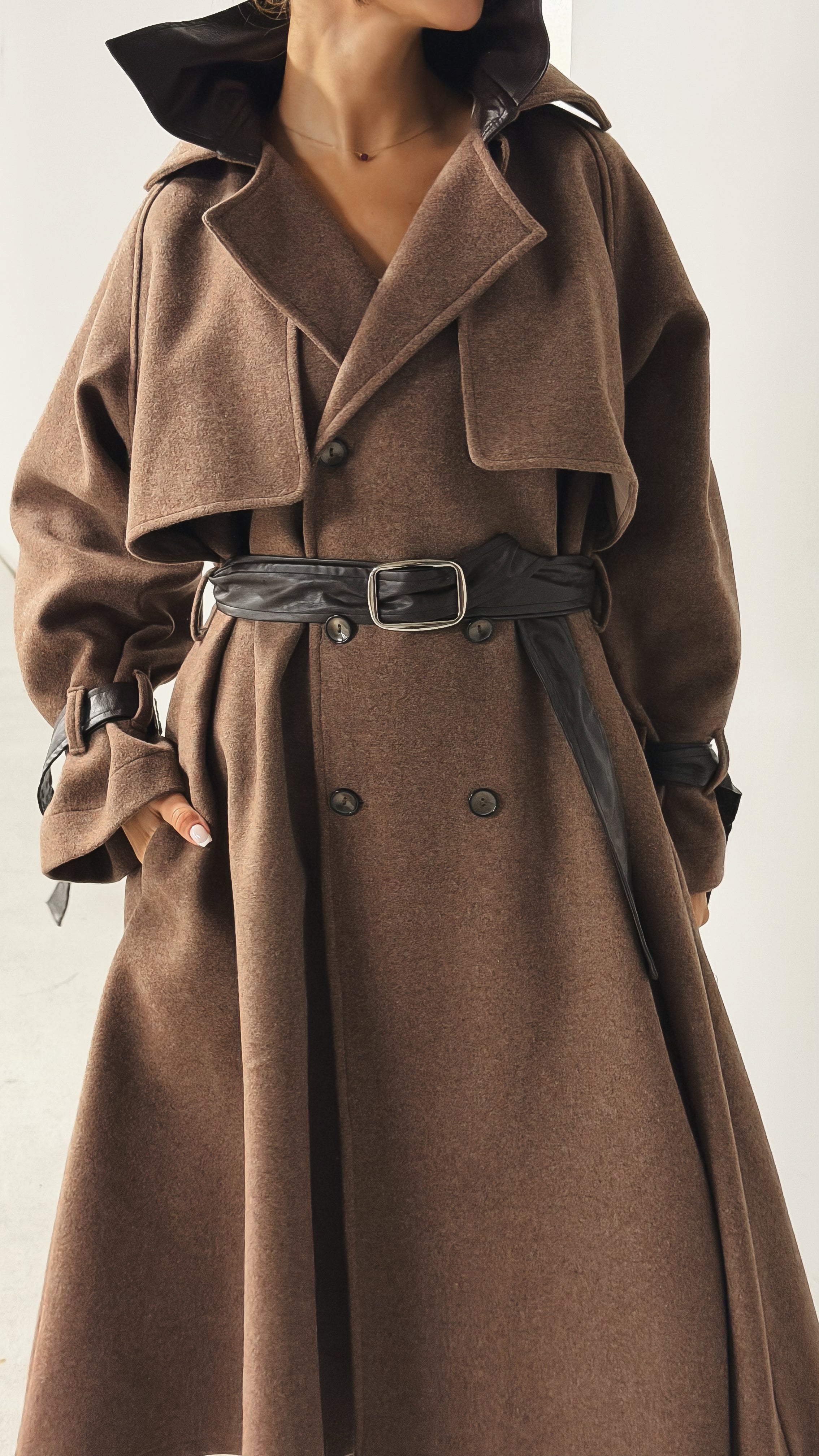 Mate By Code8 Mocha Muse Trench