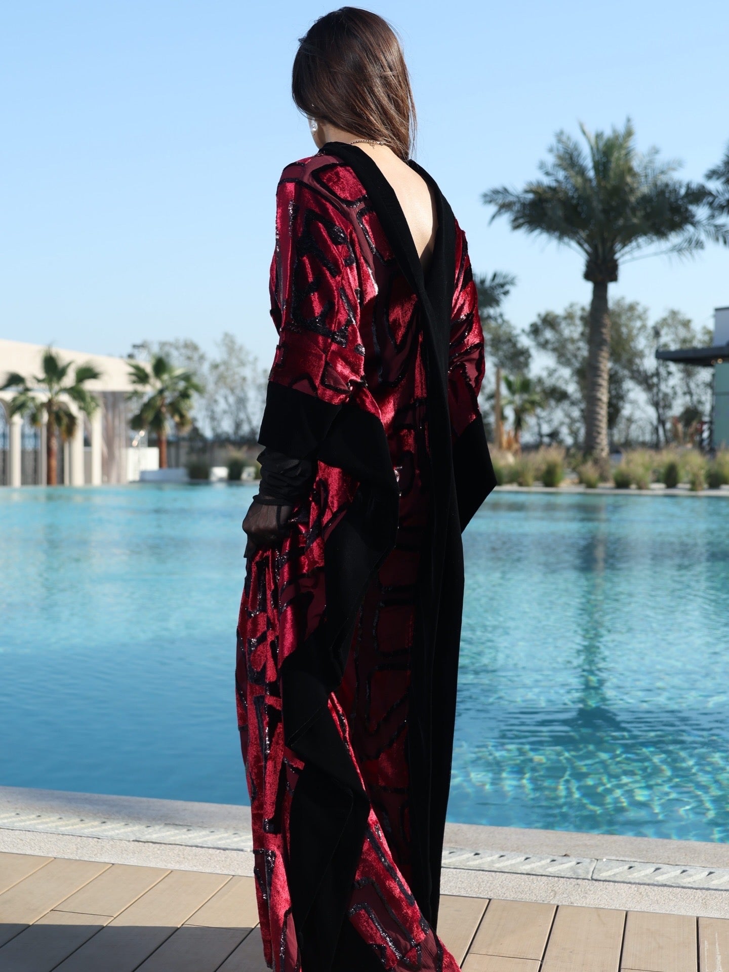 The Crimson Mirage Kaftan