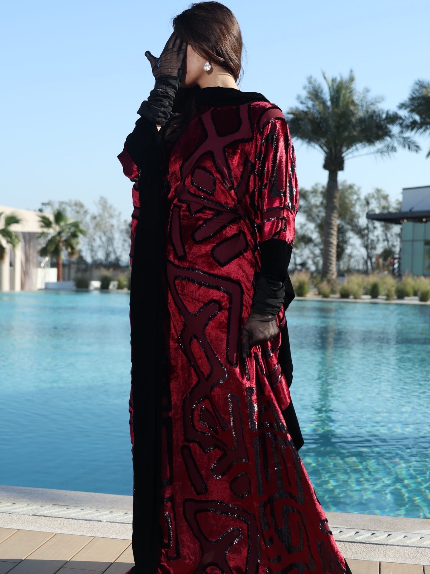 The Crimson Mirage Kaftan