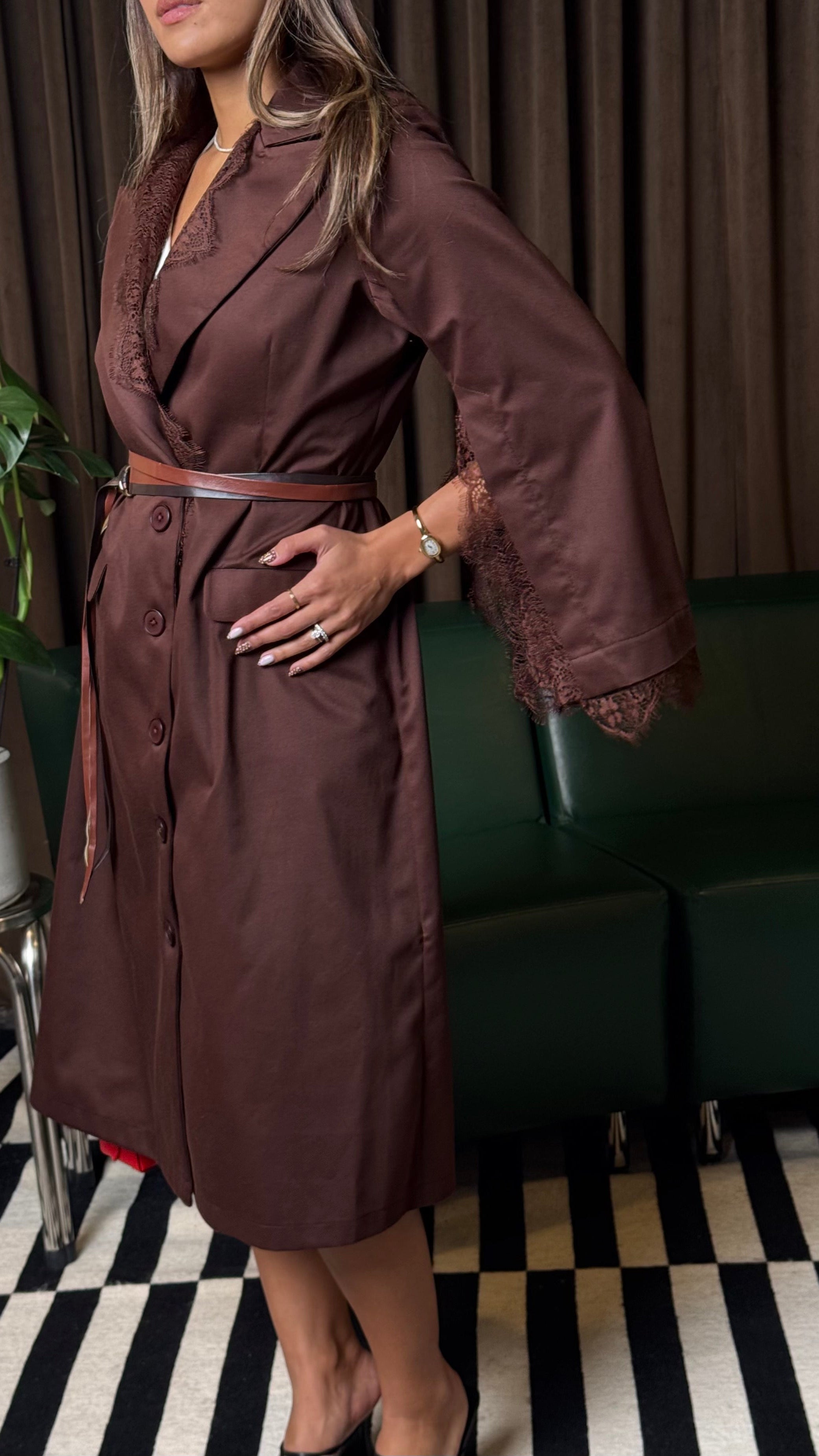 Mate by Code8 Lace Sovereign Wrap Coat