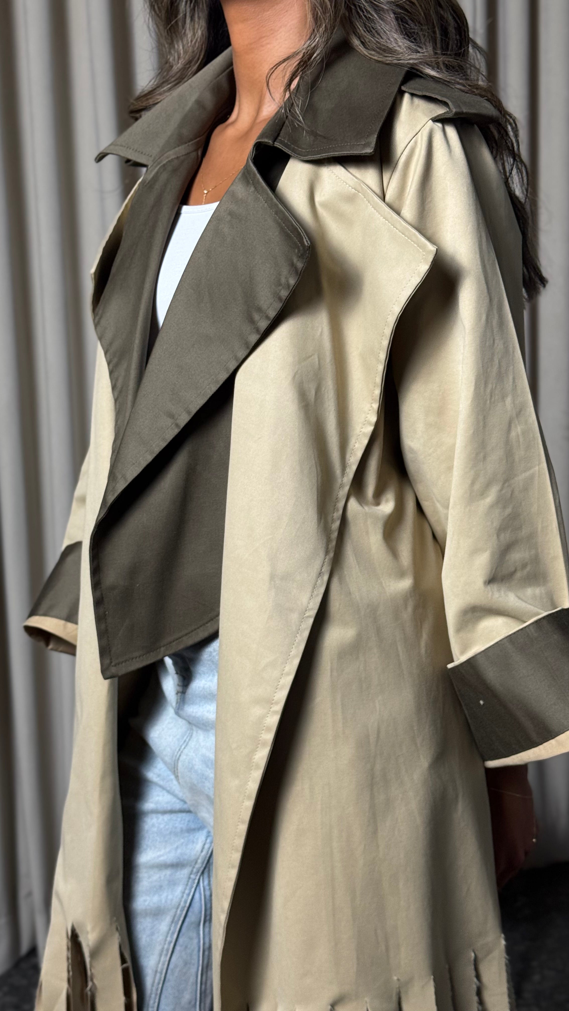 Mate by Code8 Faultline Tassel Coat