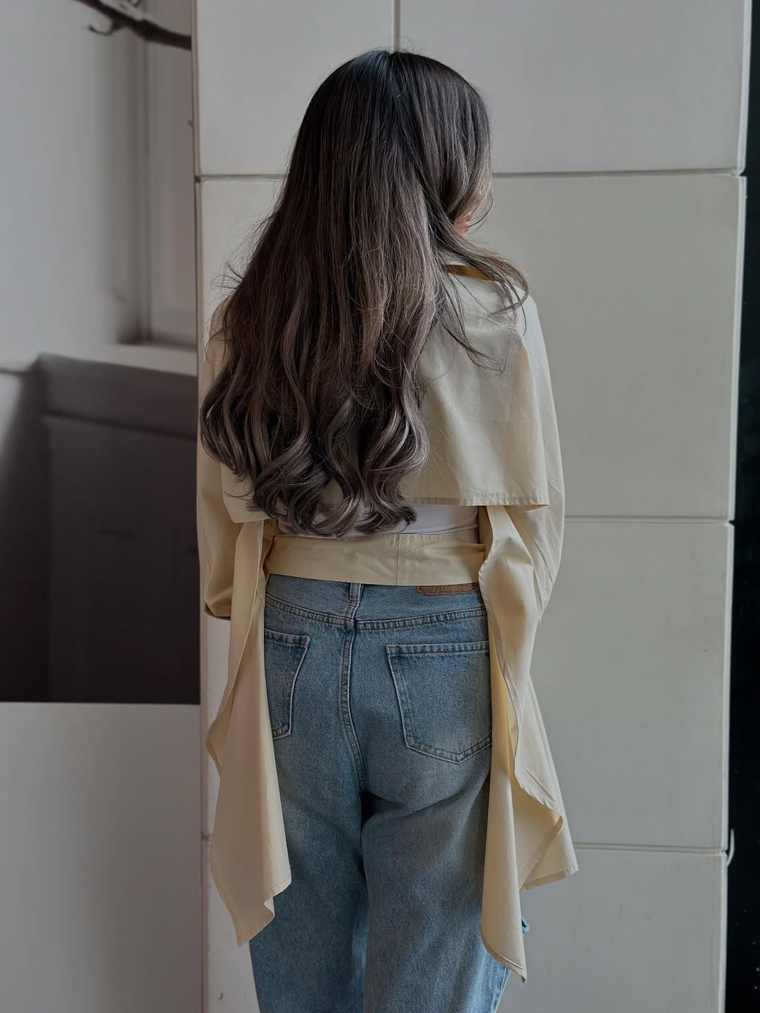 MATE by CODE8- Sculpted Grace Belted Blouse