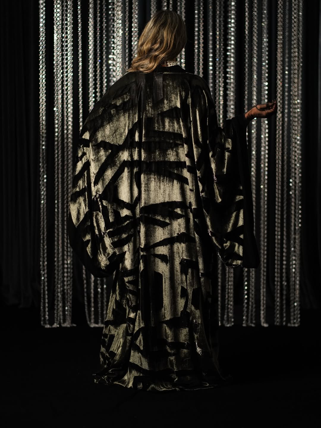 Silver Shadow Velvet Kaftan