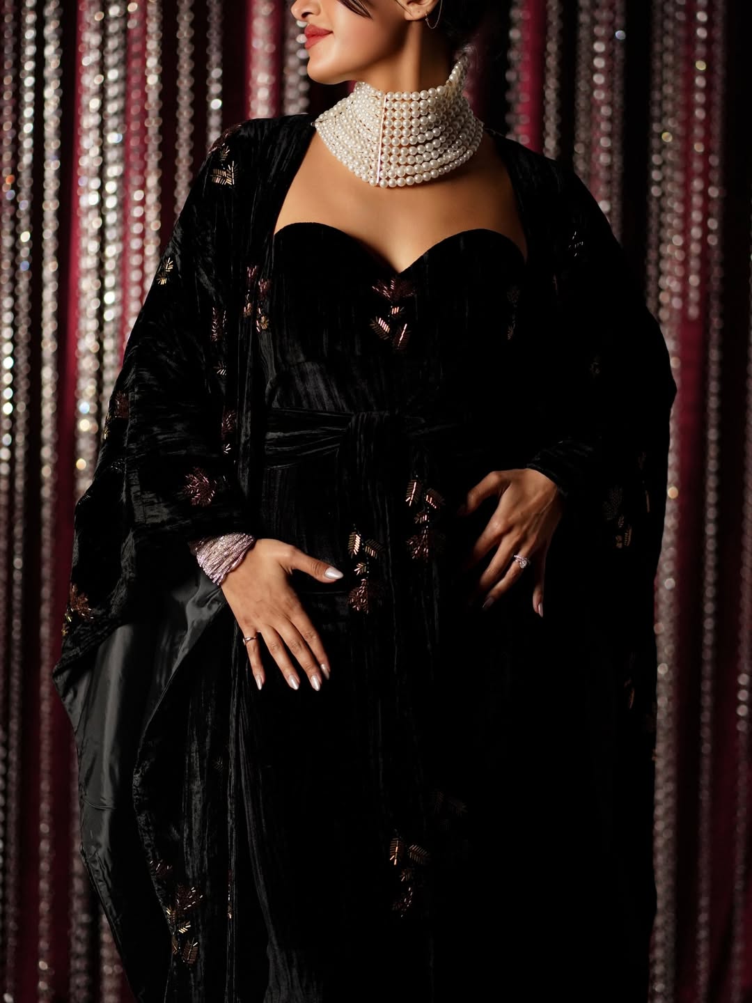 The Black Amber Set Kaftan