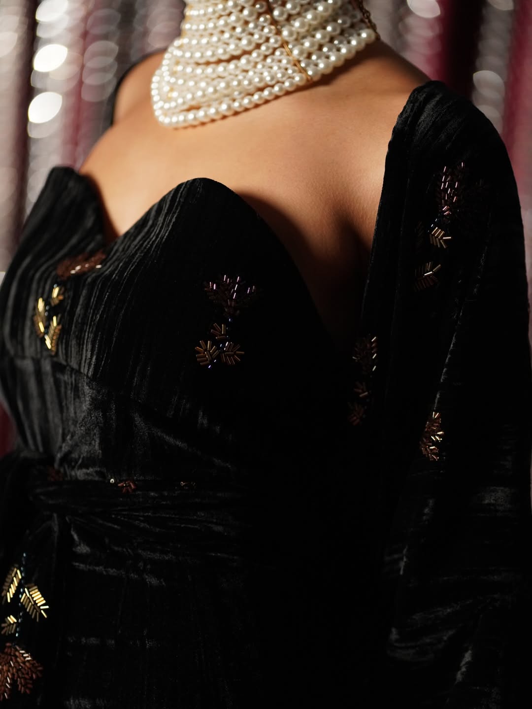 The Black Amber Set Kaftan