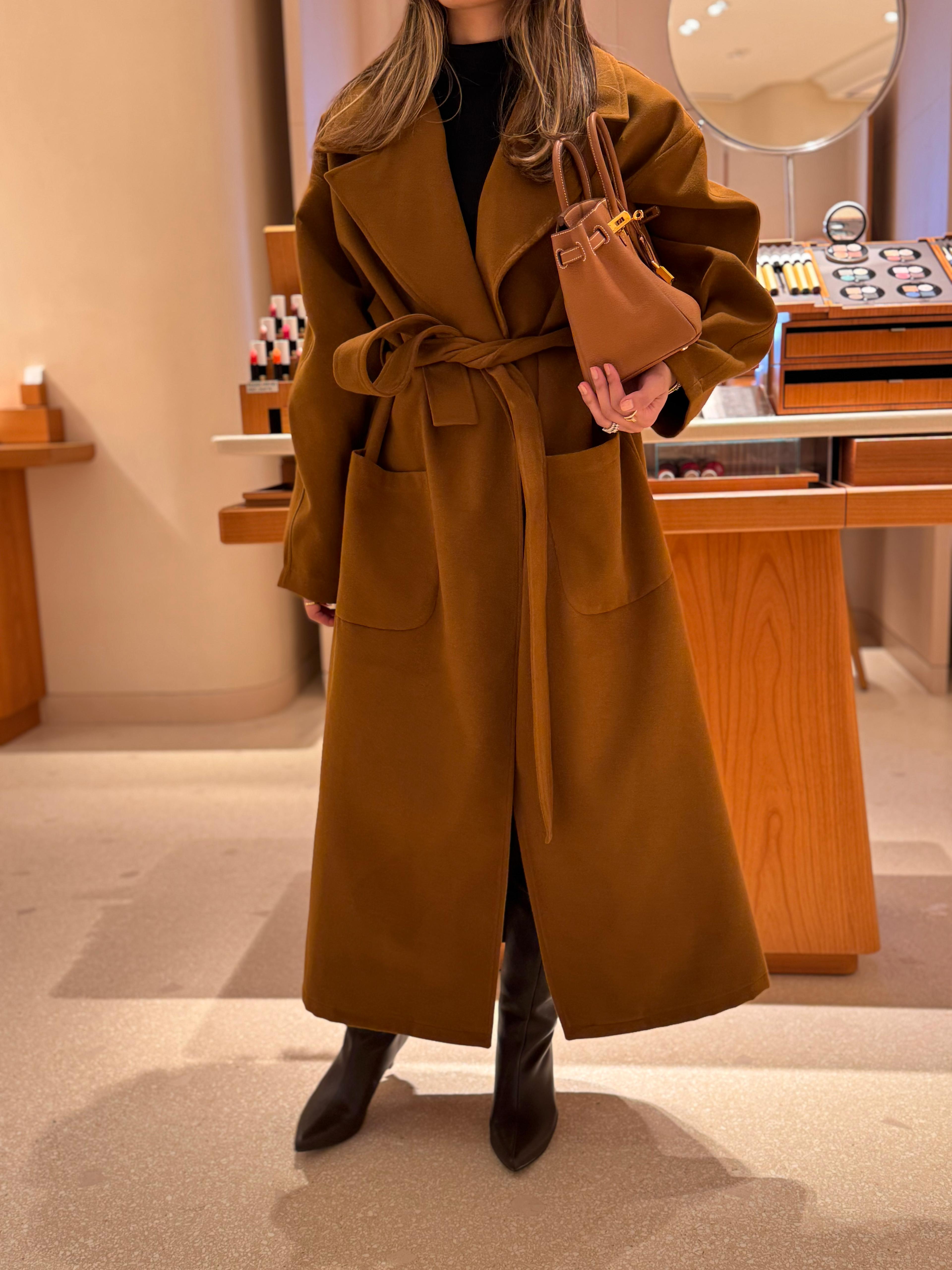 Detailed Belted Coat