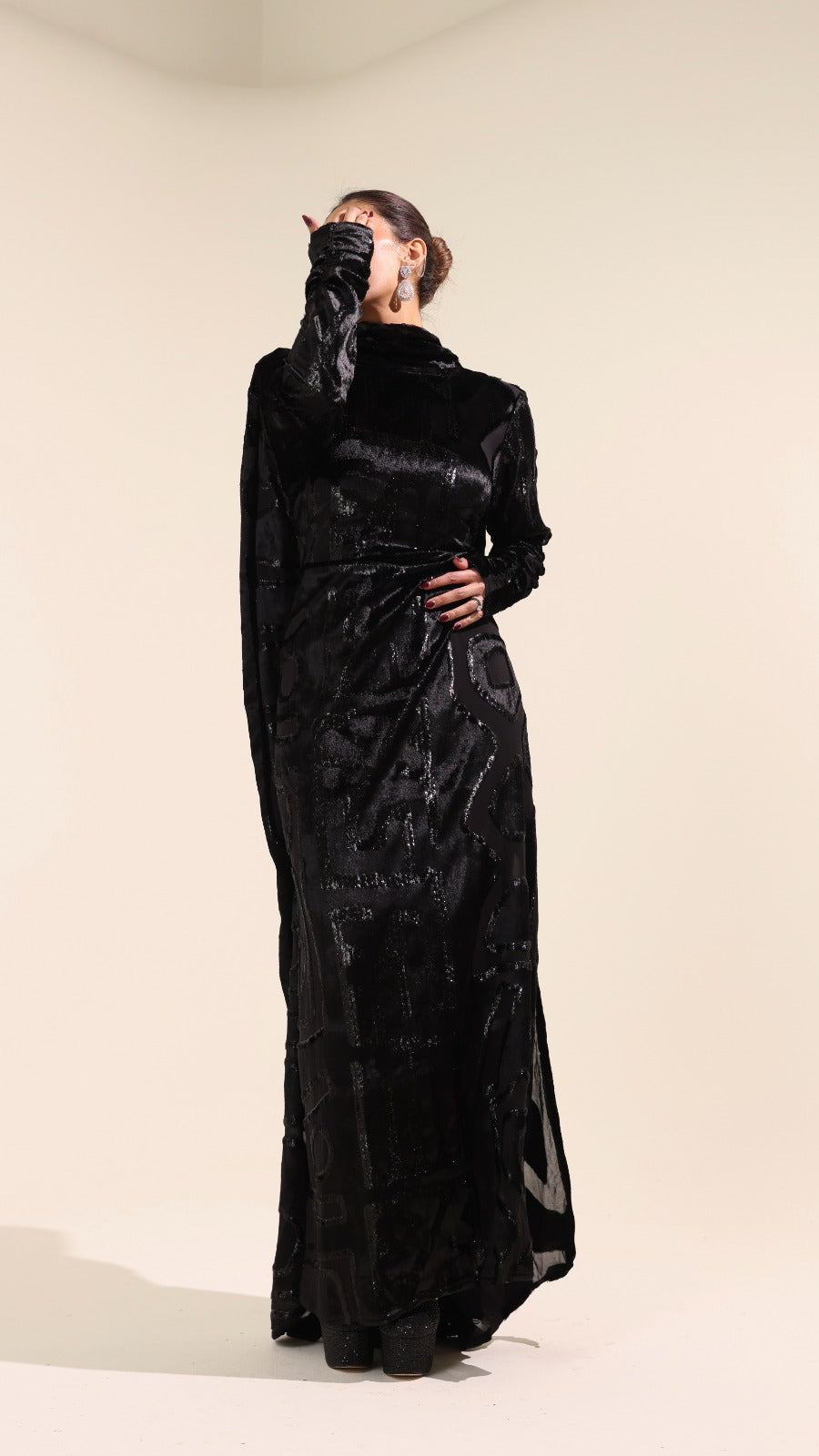 The Belted Velvet Eclipse Dress