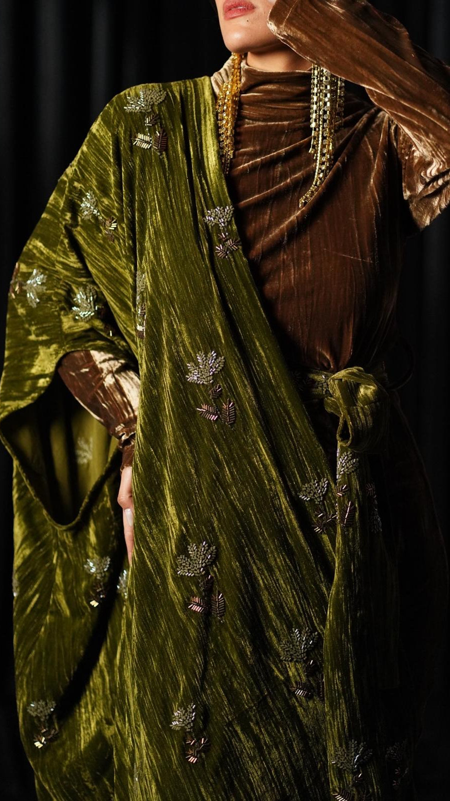 Autumn Empress Velvet Kaftan