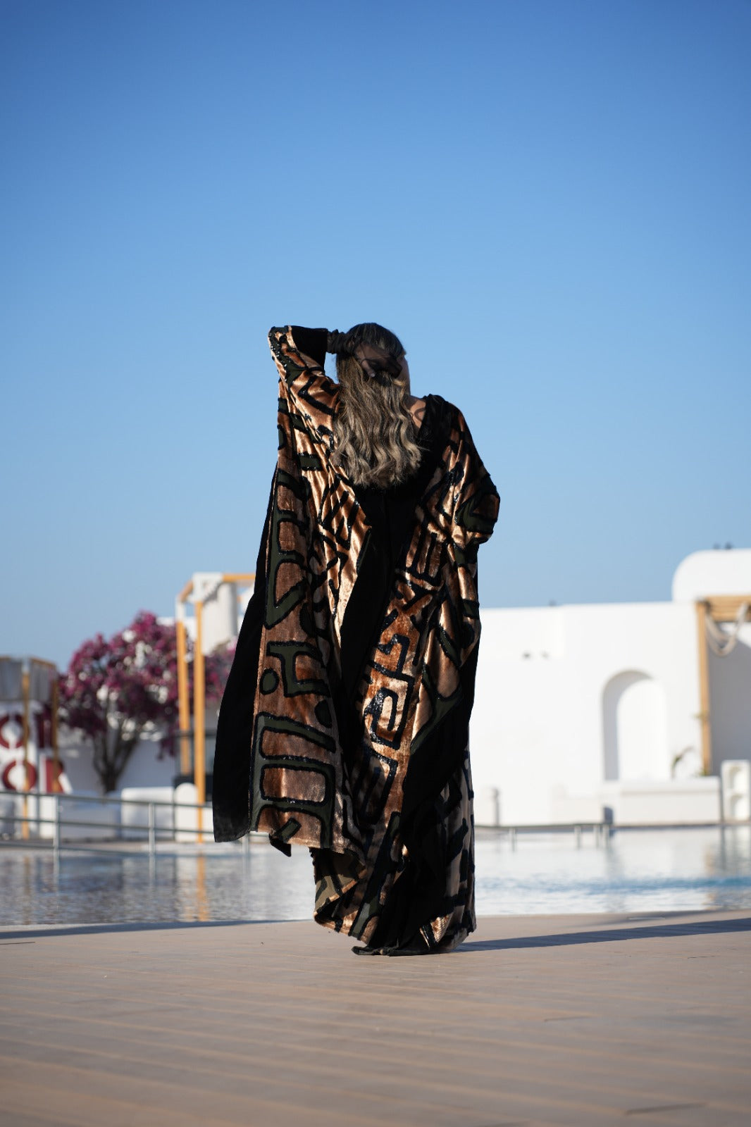 Golden Cipher Kaftan