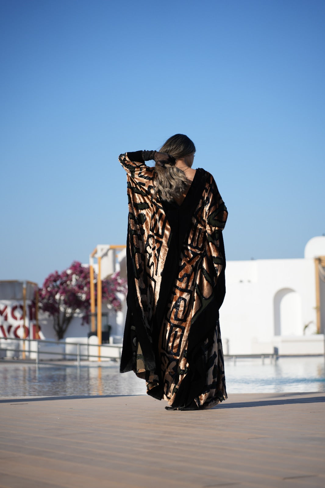 Golden Cipher Kaftan