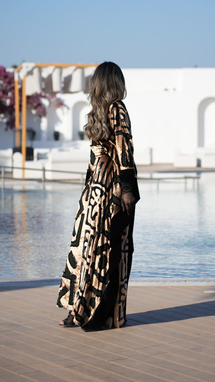 Golden Cipher Kaftan