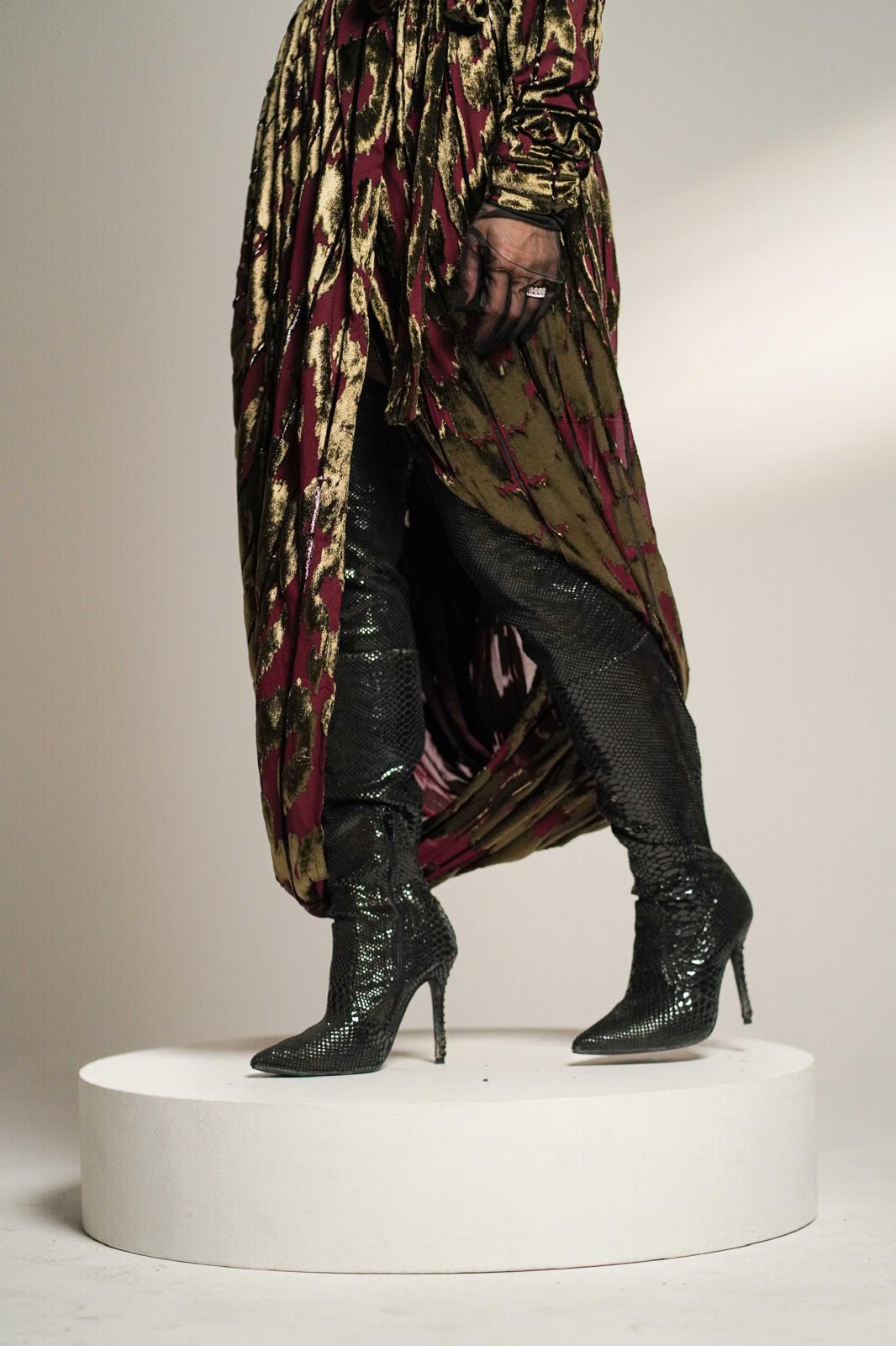 Golden Shadow Party Dress Kaftan