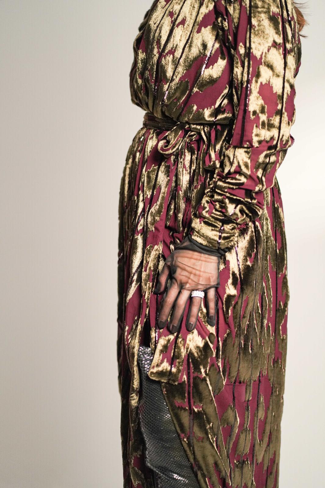 Golden Shadow Party Dress Kaftan