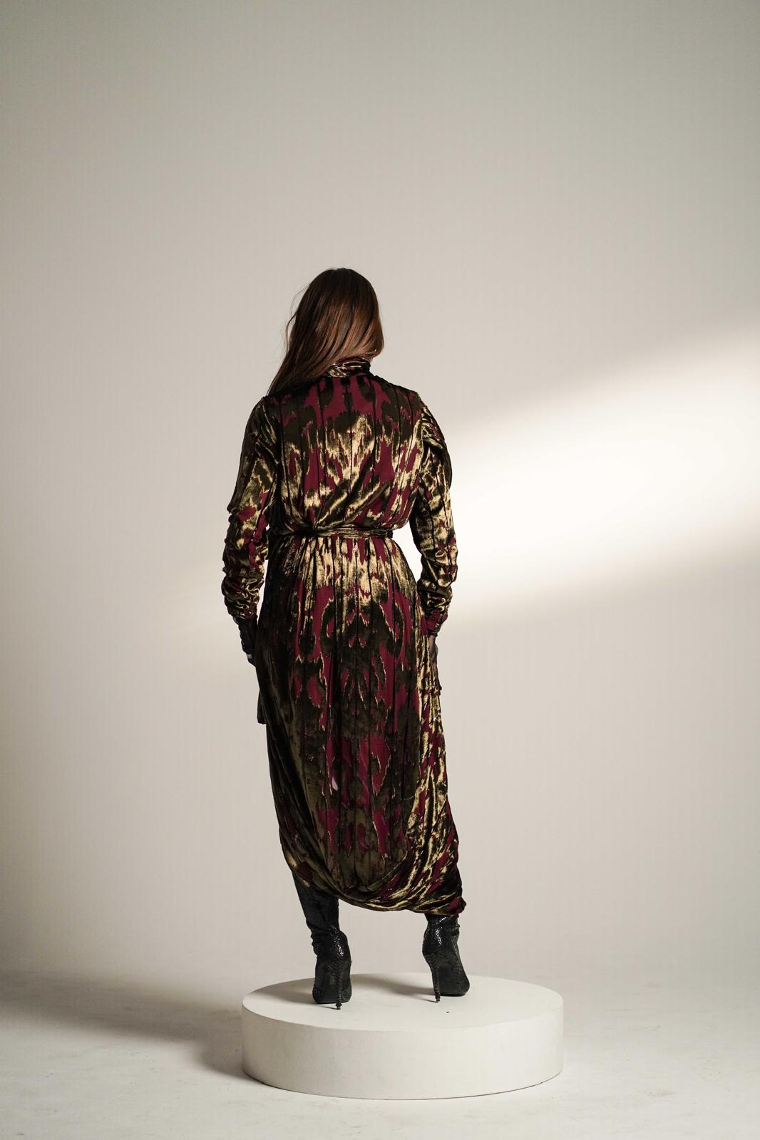 Golden Shadow Party Dress Kaftan