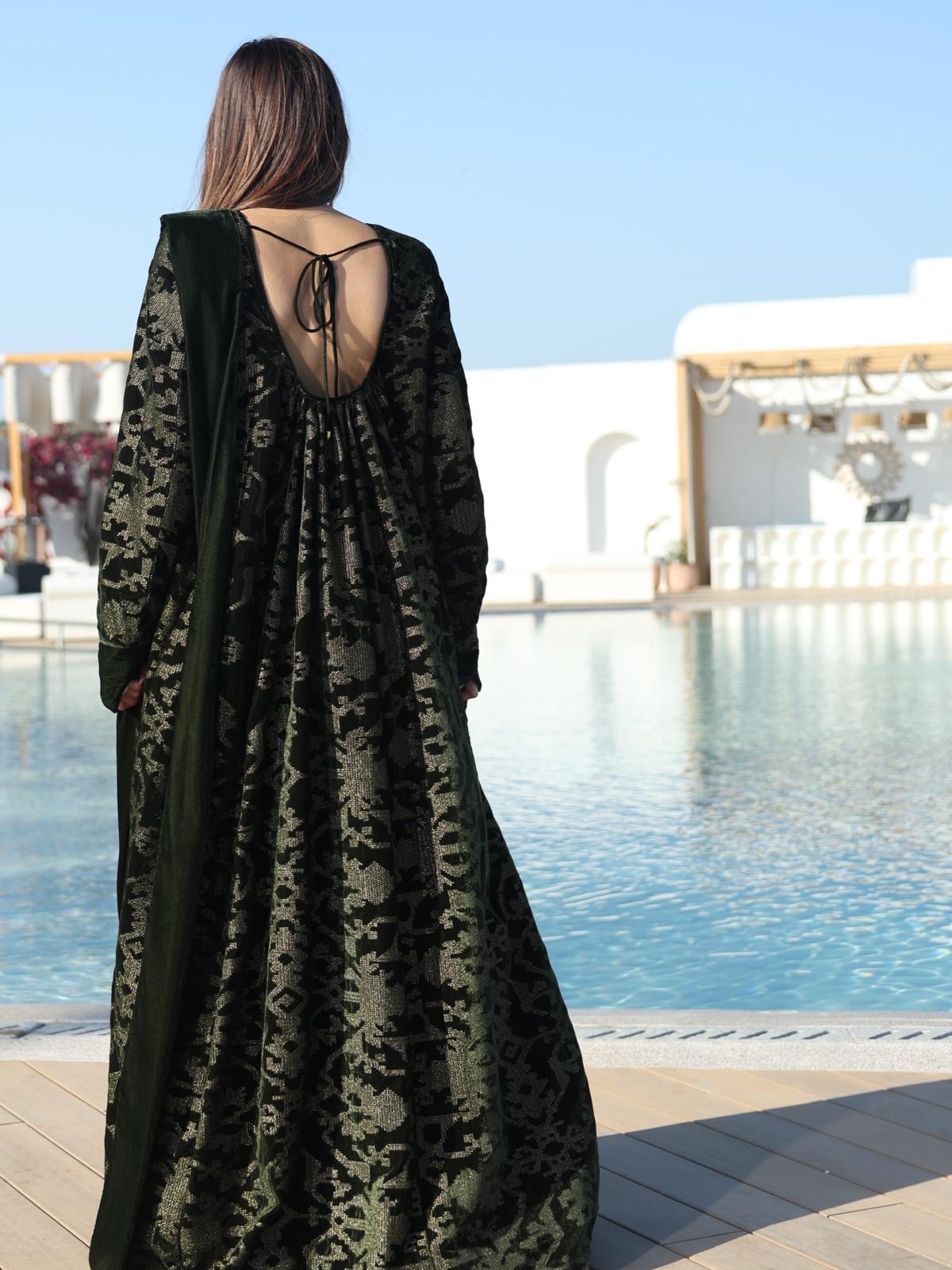 The Structured Shoulder Dress Kaftan