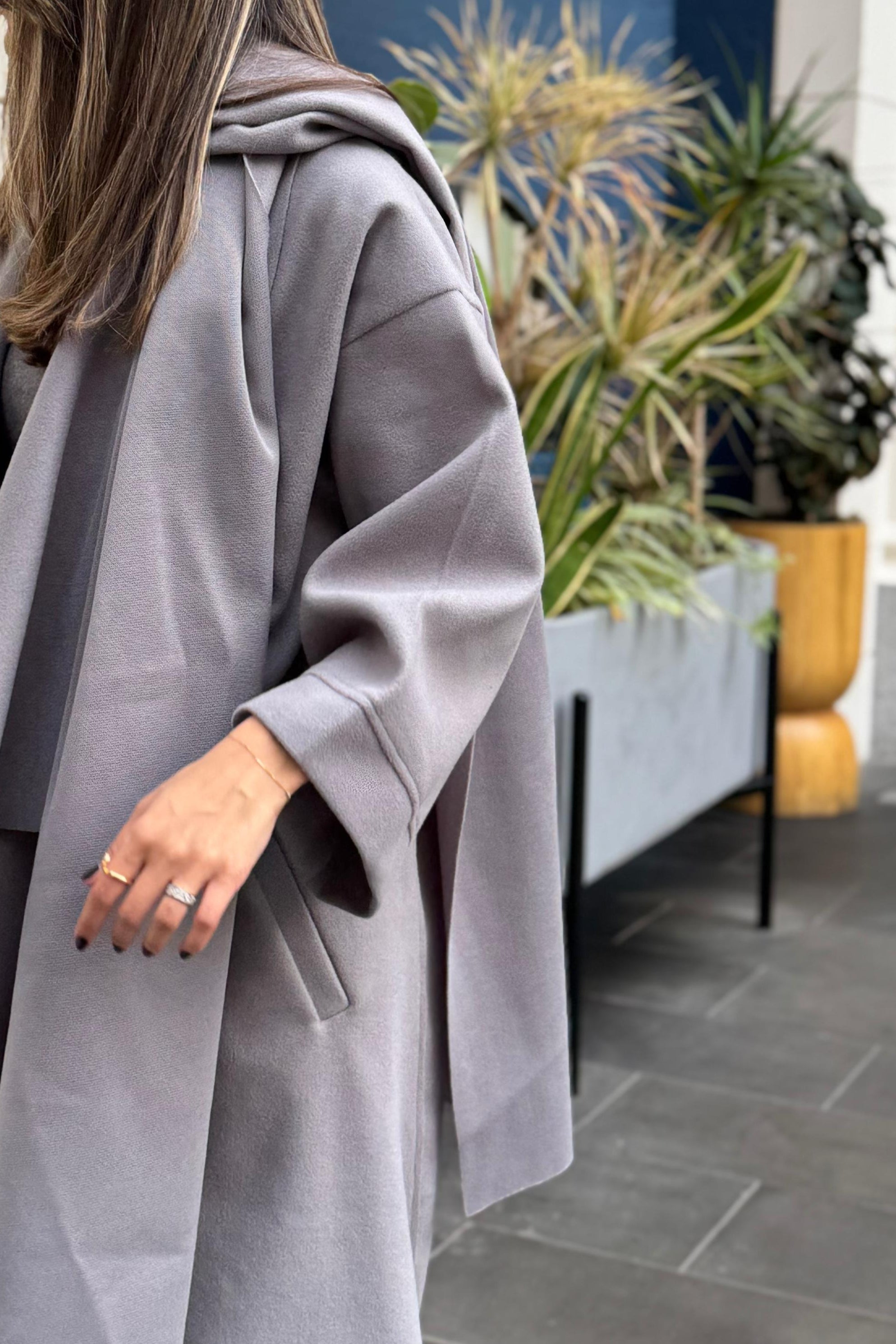 Stormy Scarfed Coat