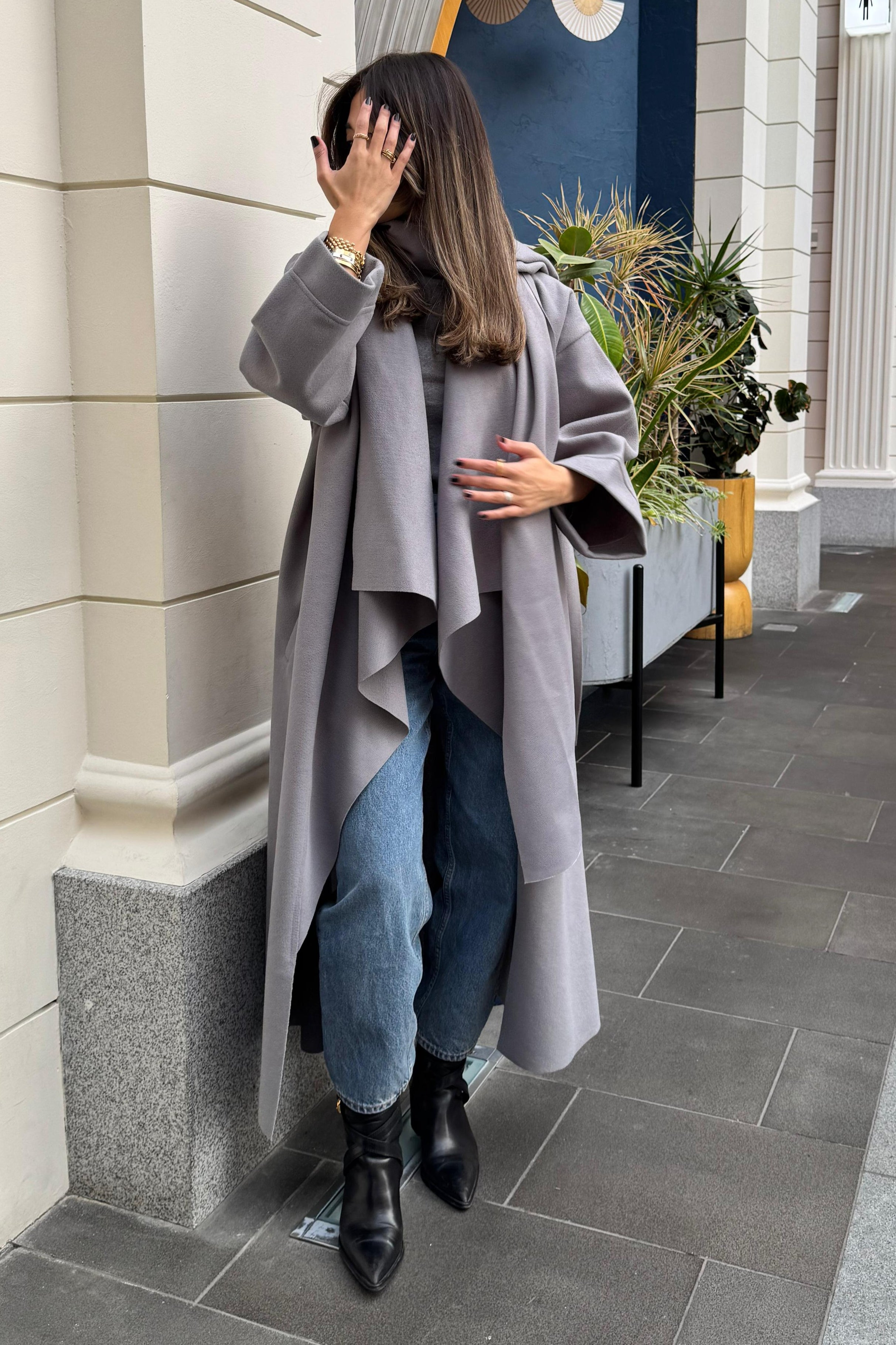 Stormy Scarfed Coat