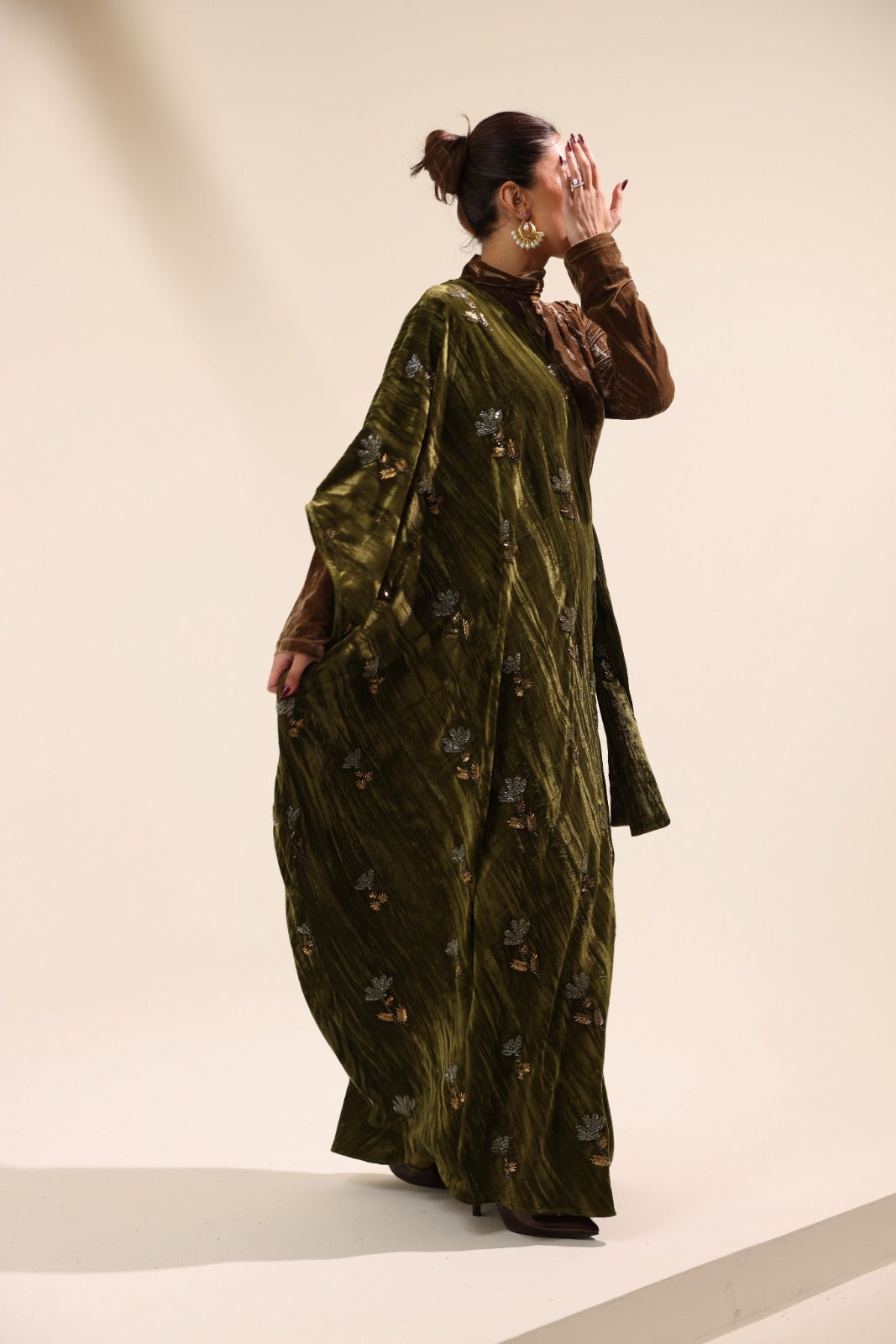 Autumn Empress Velvet Party Dress