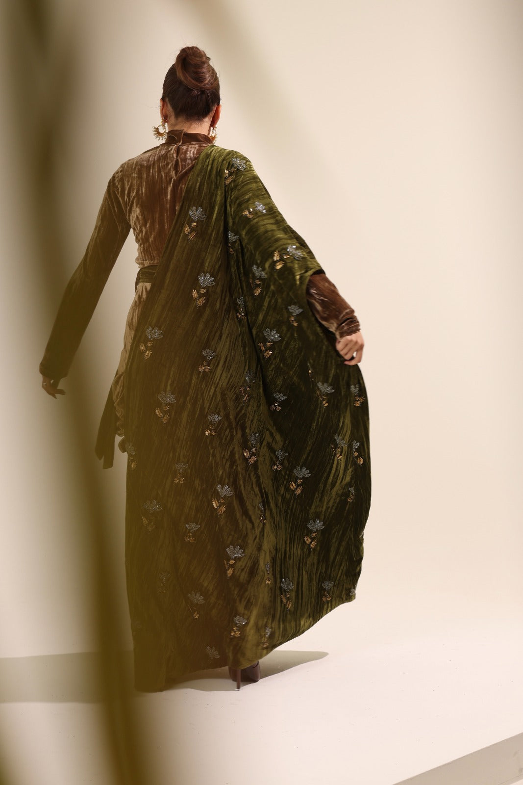 Autumn Empress Velvet Party Dress