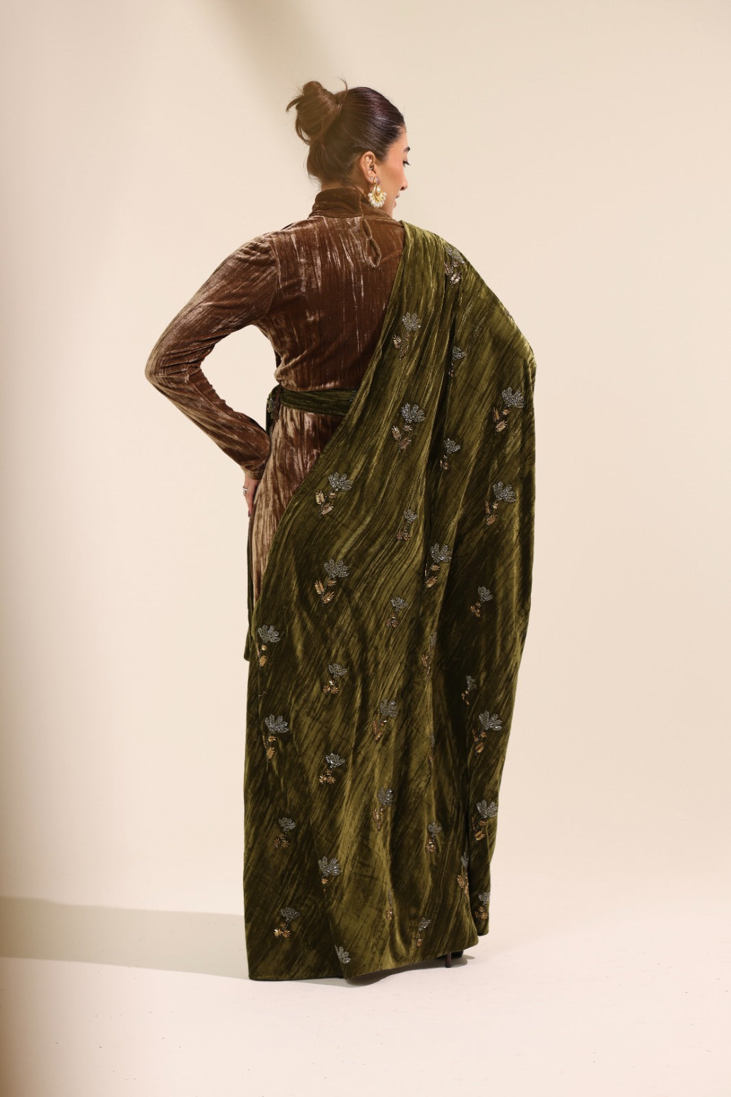 Autumn Empress Velvet Party Dress