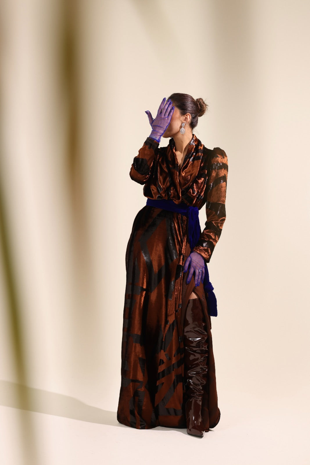 The Cobalt Muse Evening Dress