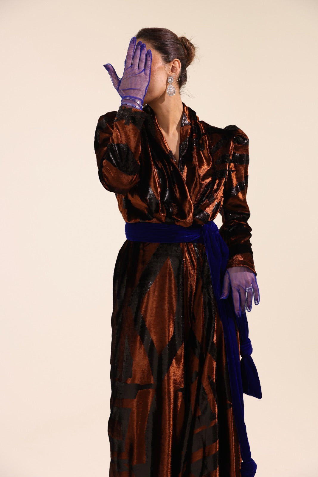 The Cobalt Muse Evening Dress