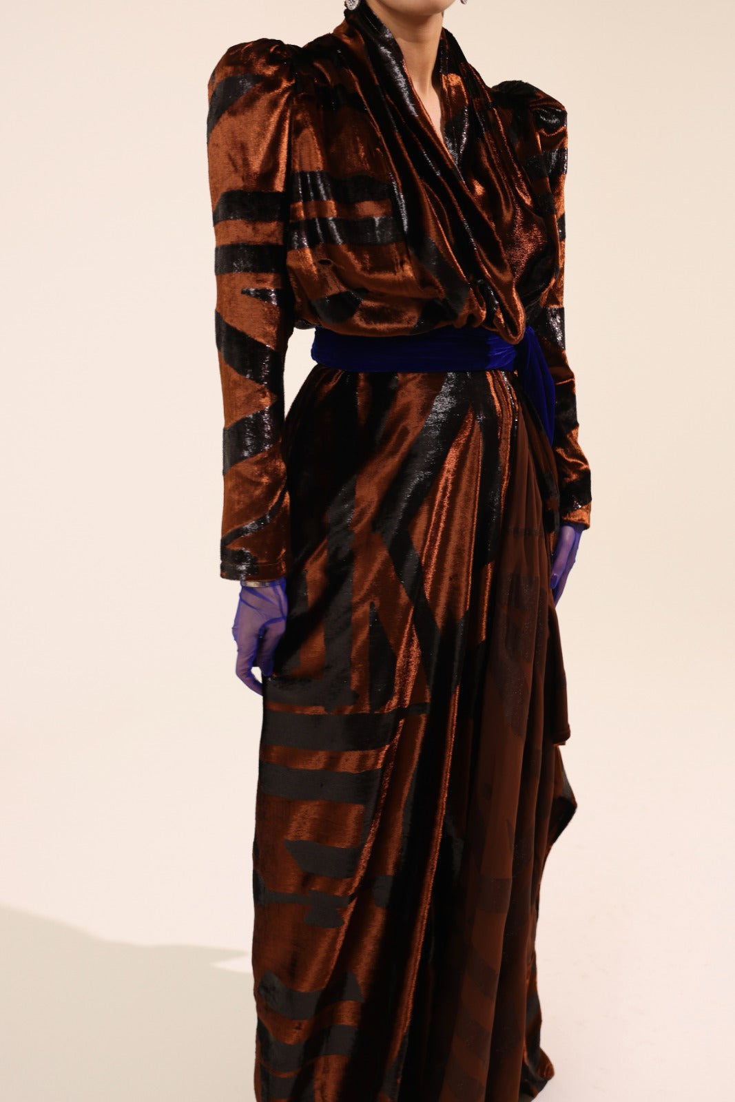 The Cobalt Muse Evening Dress