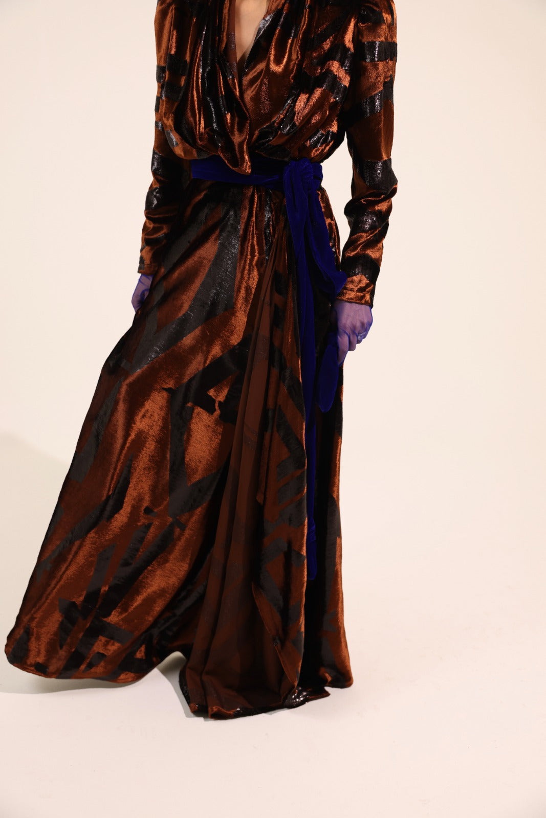 The Cobalt Muse Evening Dress