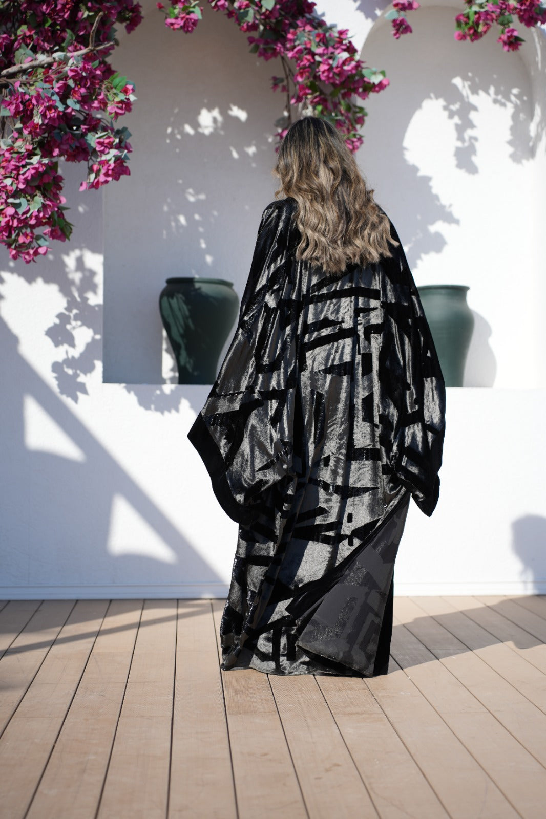 Silver Shadow Velvet Kaftan