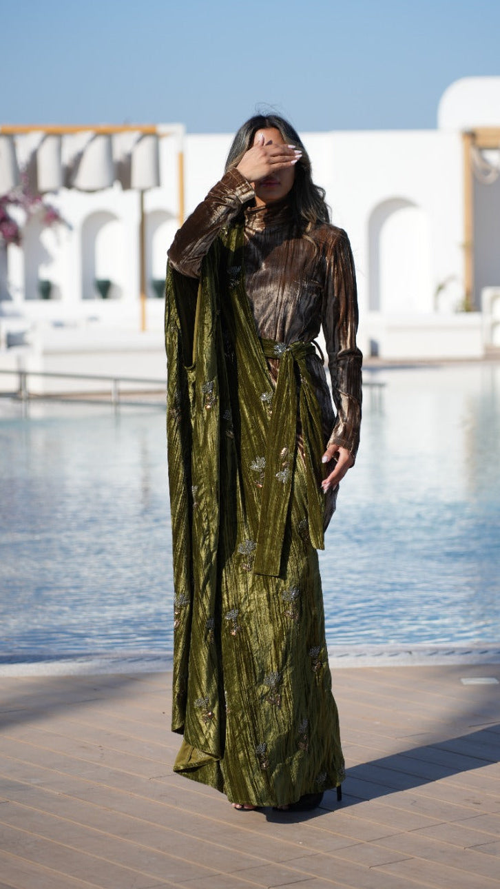 Autumn Empress Velvet Kaftan