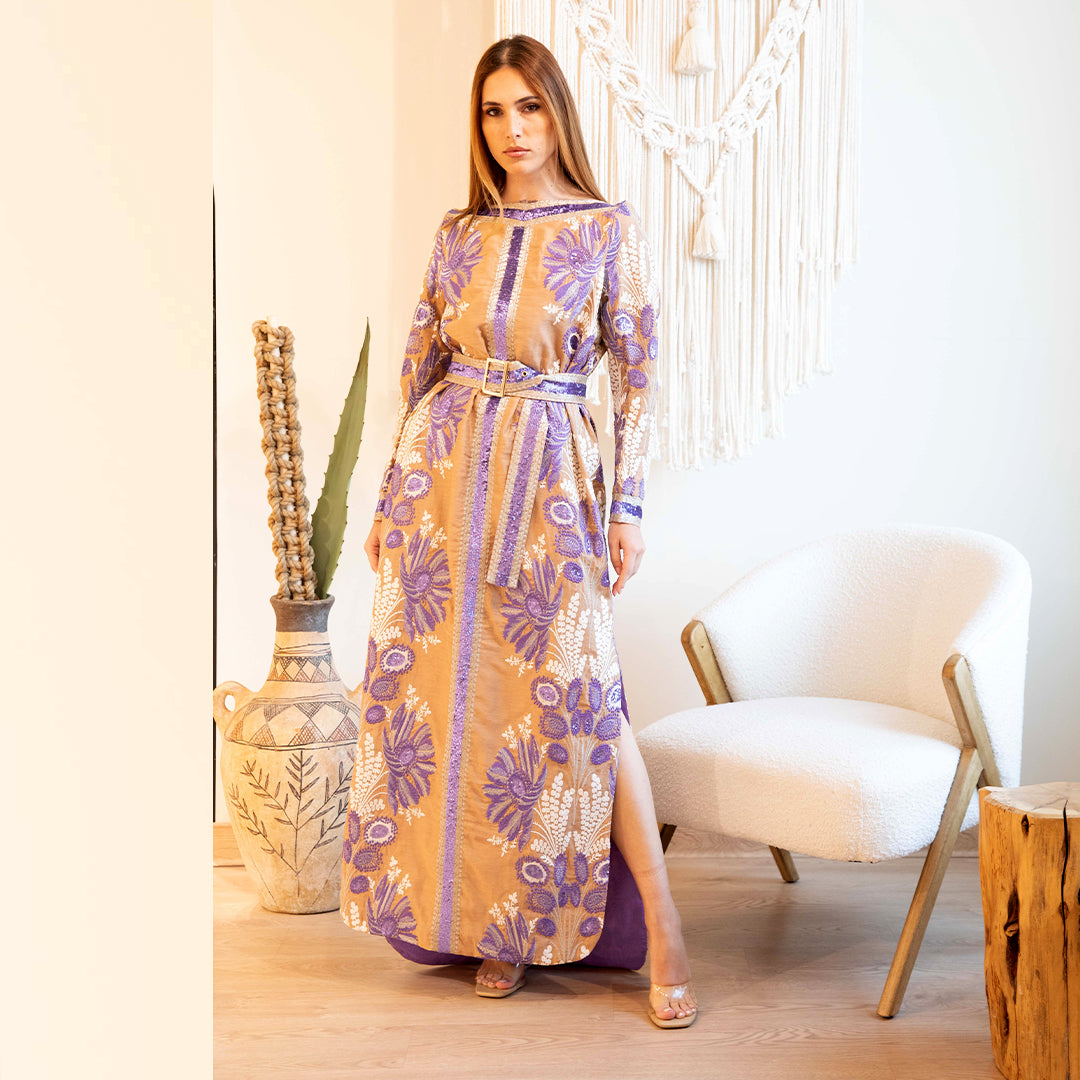 Daraa Long Belted Dress