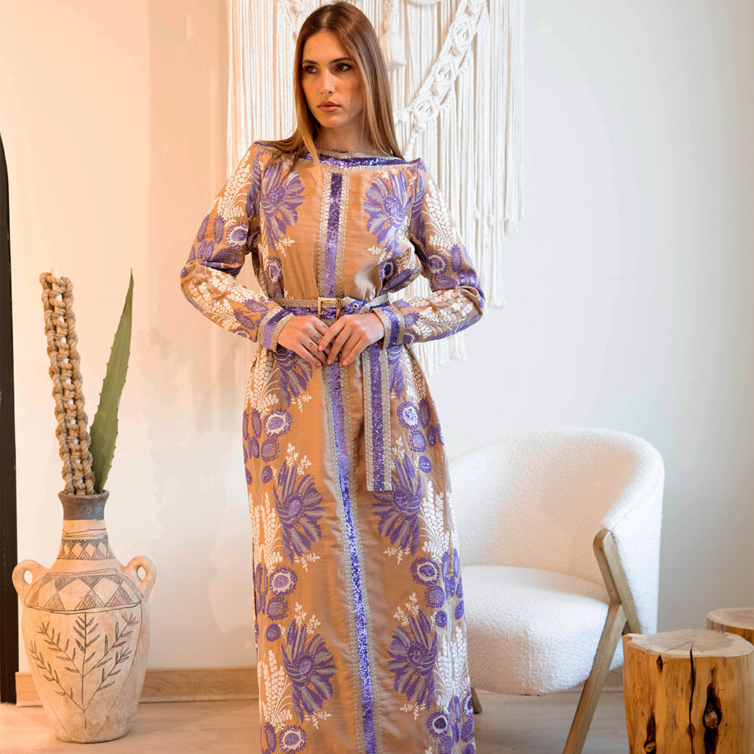 Daraa Long Belted Dress