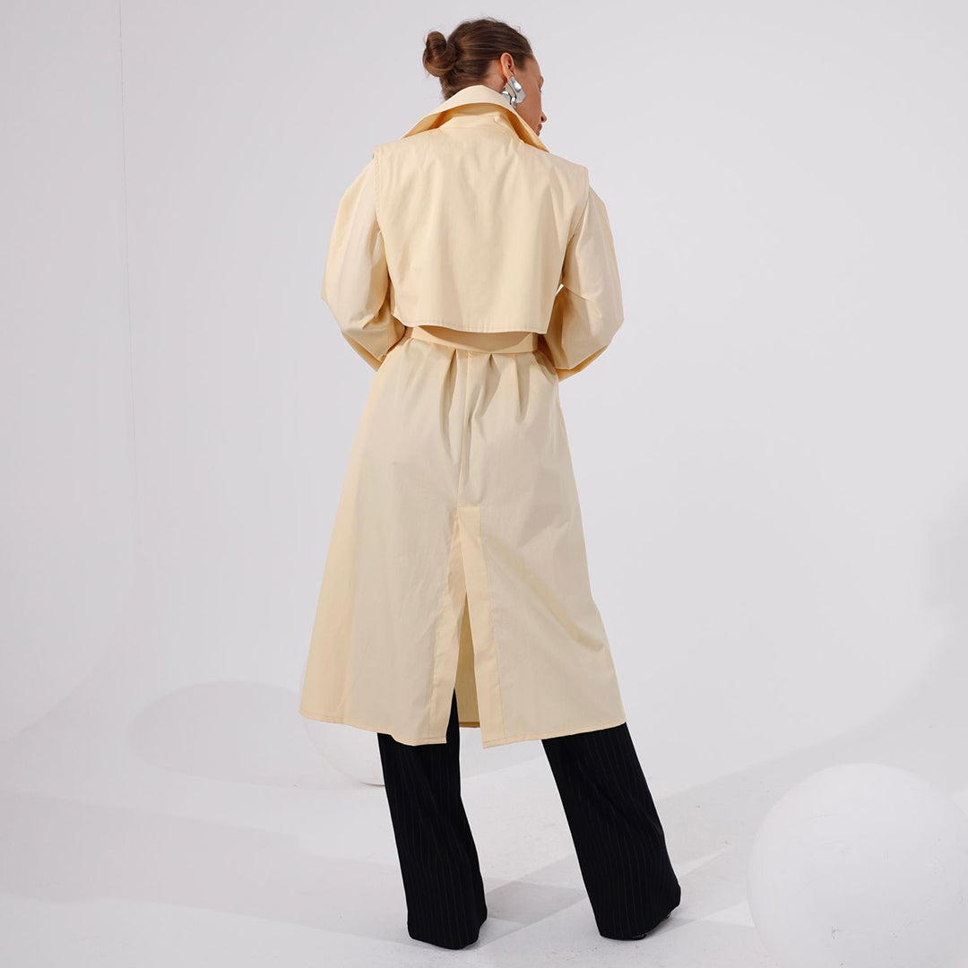 Stylish Belted Trench Coat