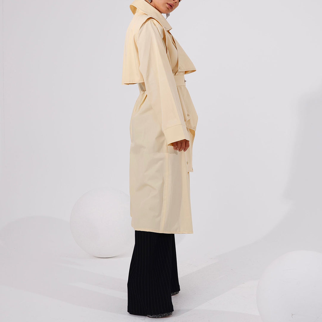 Stylish Belted Trench Coat