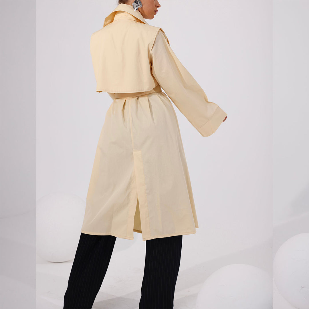 Stylish Belted Trench Coat