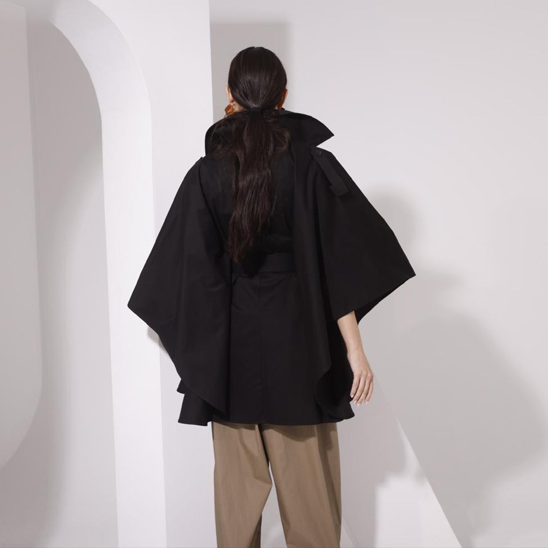 Belted Poncho Shirt