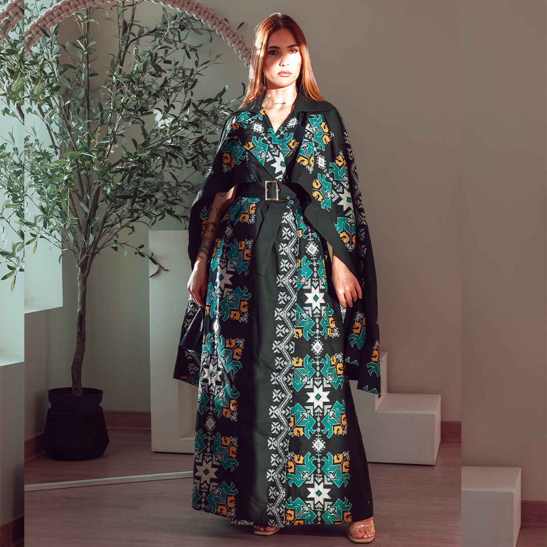 Daraa Cape Sleeve Dress