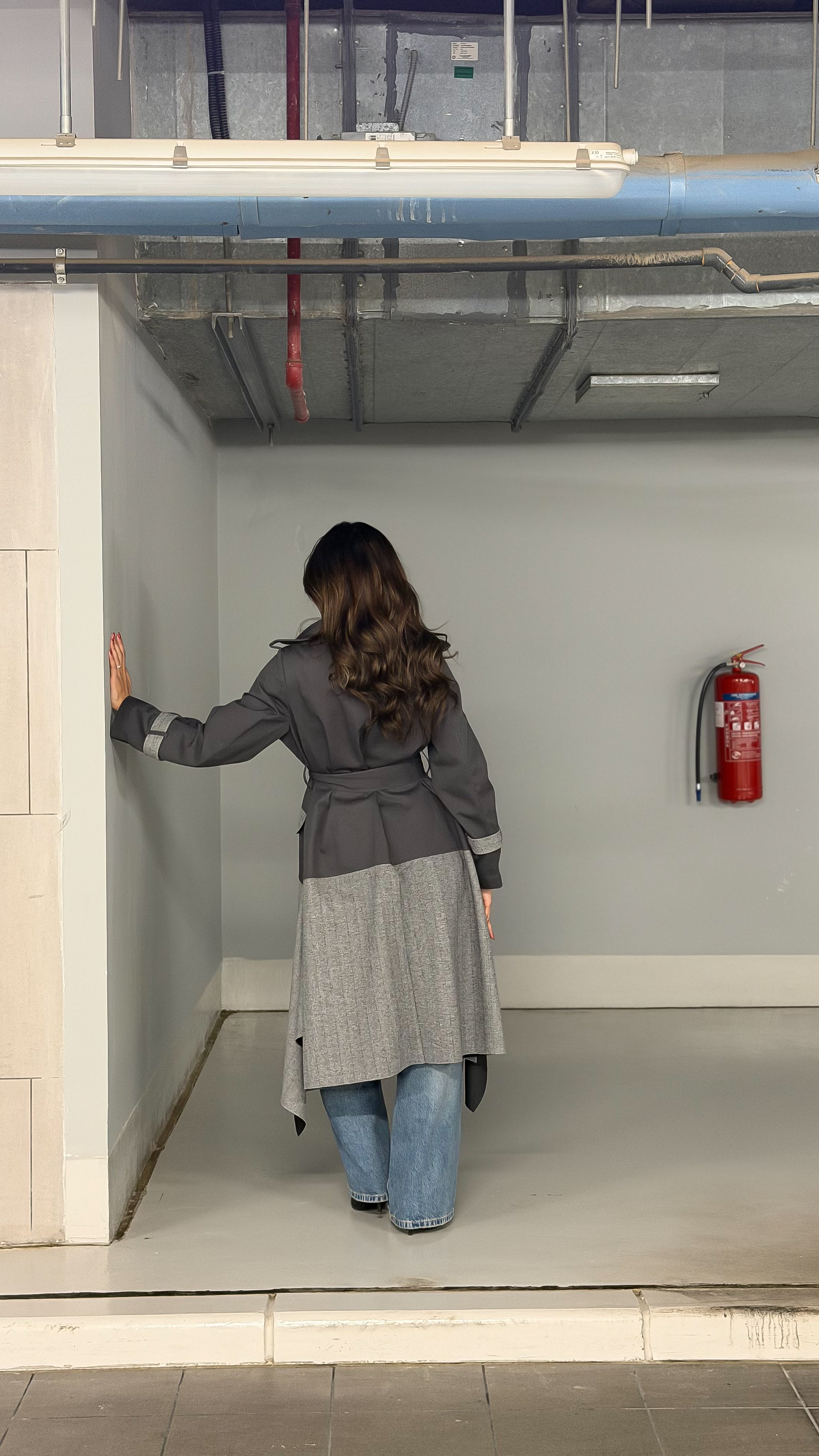 Mate by Code8 Stylish Asymmetrical Trench