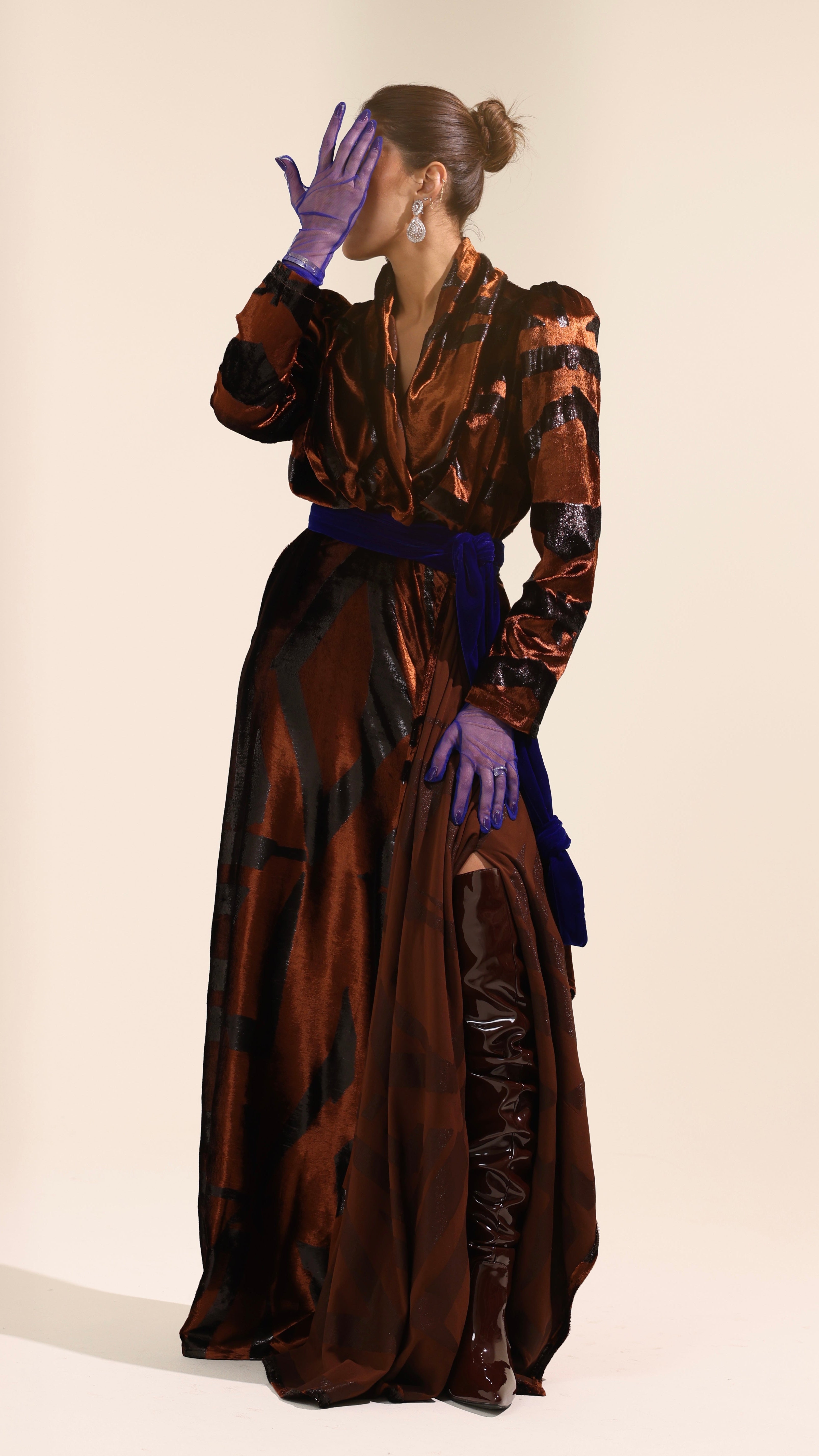 The Cobalt Muse Evening Dress