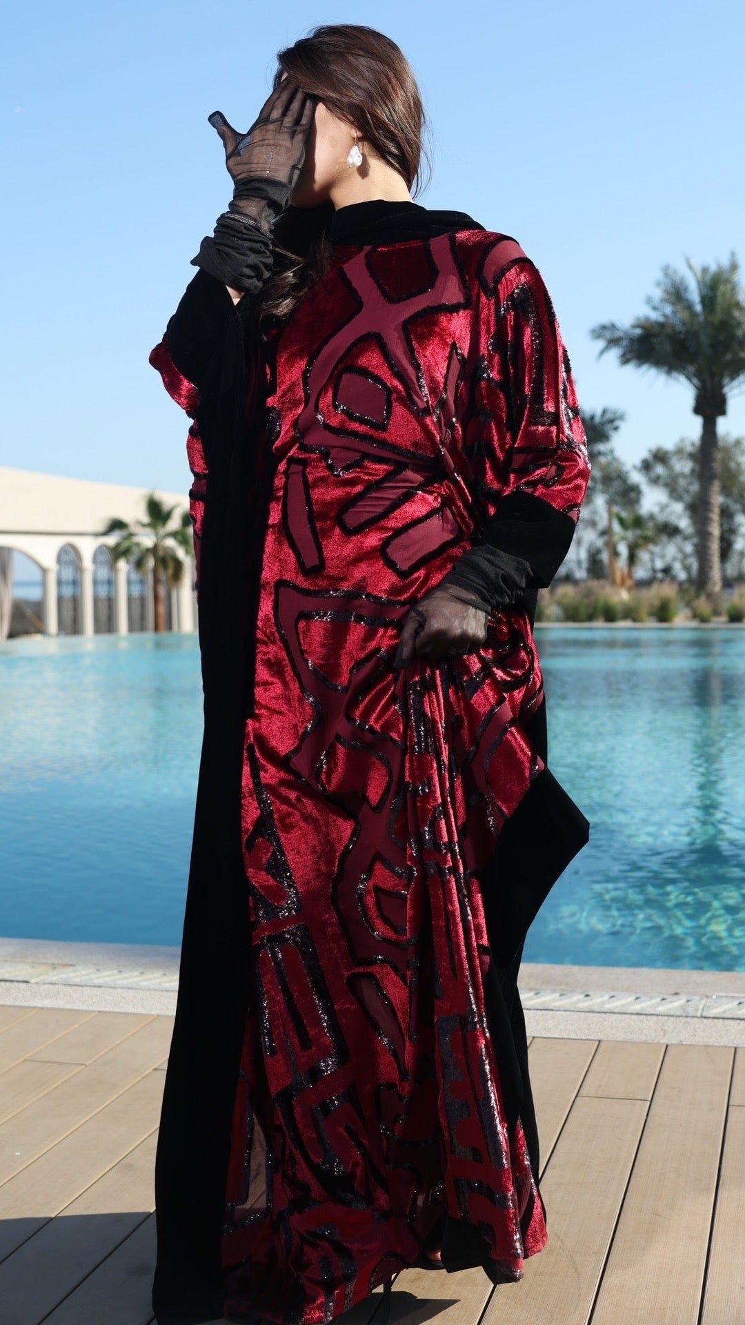 The Crimson Mirage Kaftan