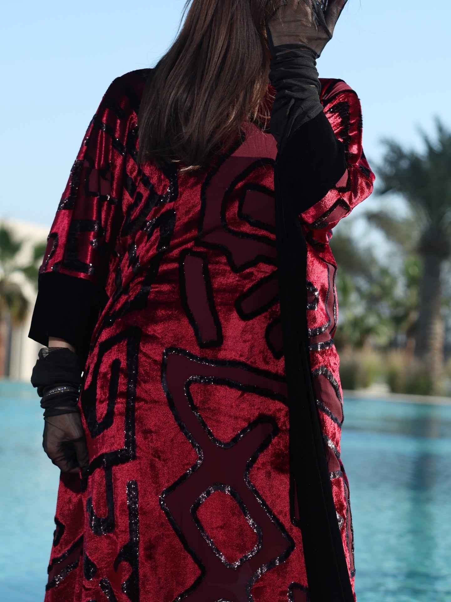 The Crimson Mirage Kaftan