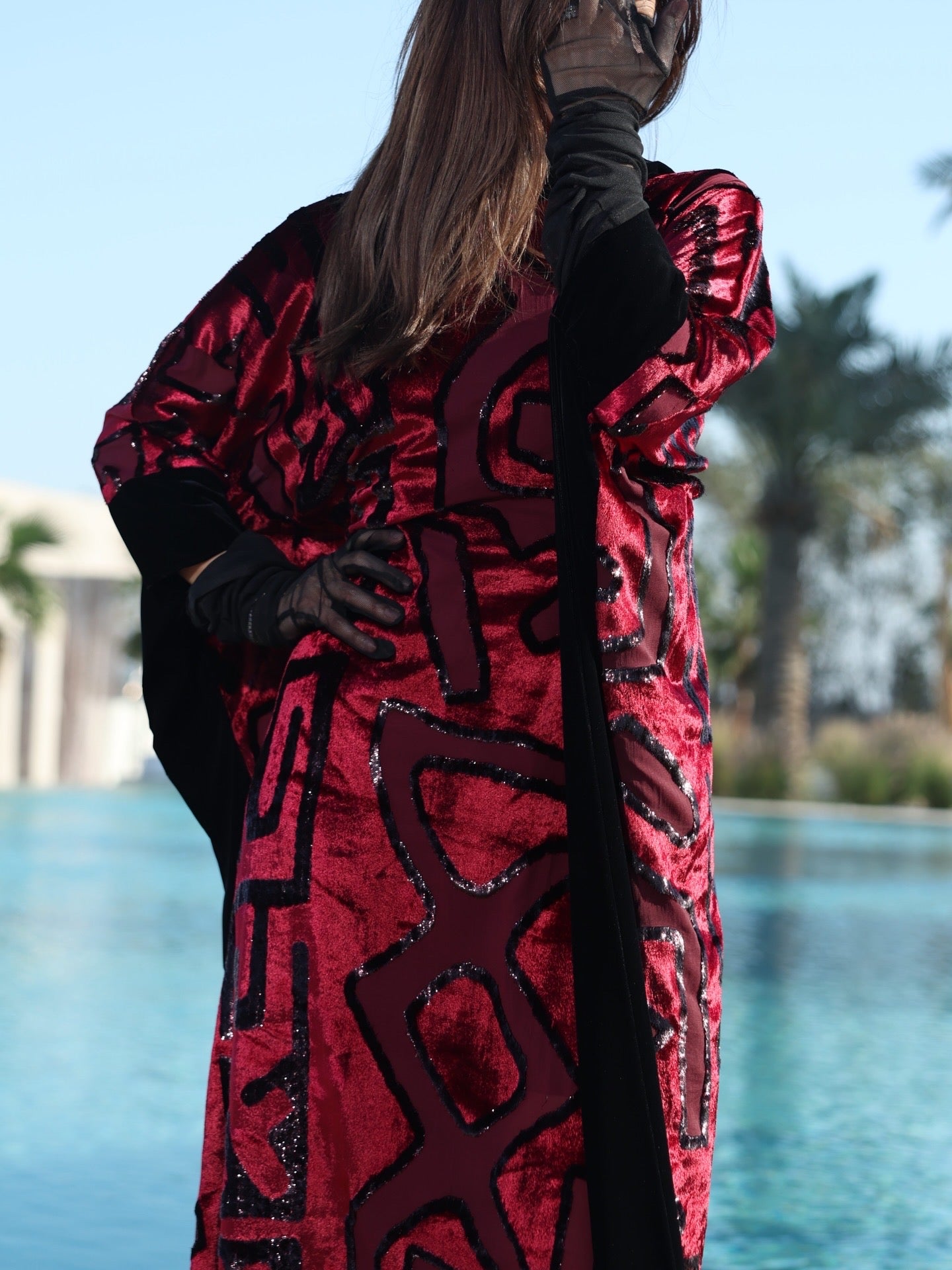 The Crimson Mirage Kaftan