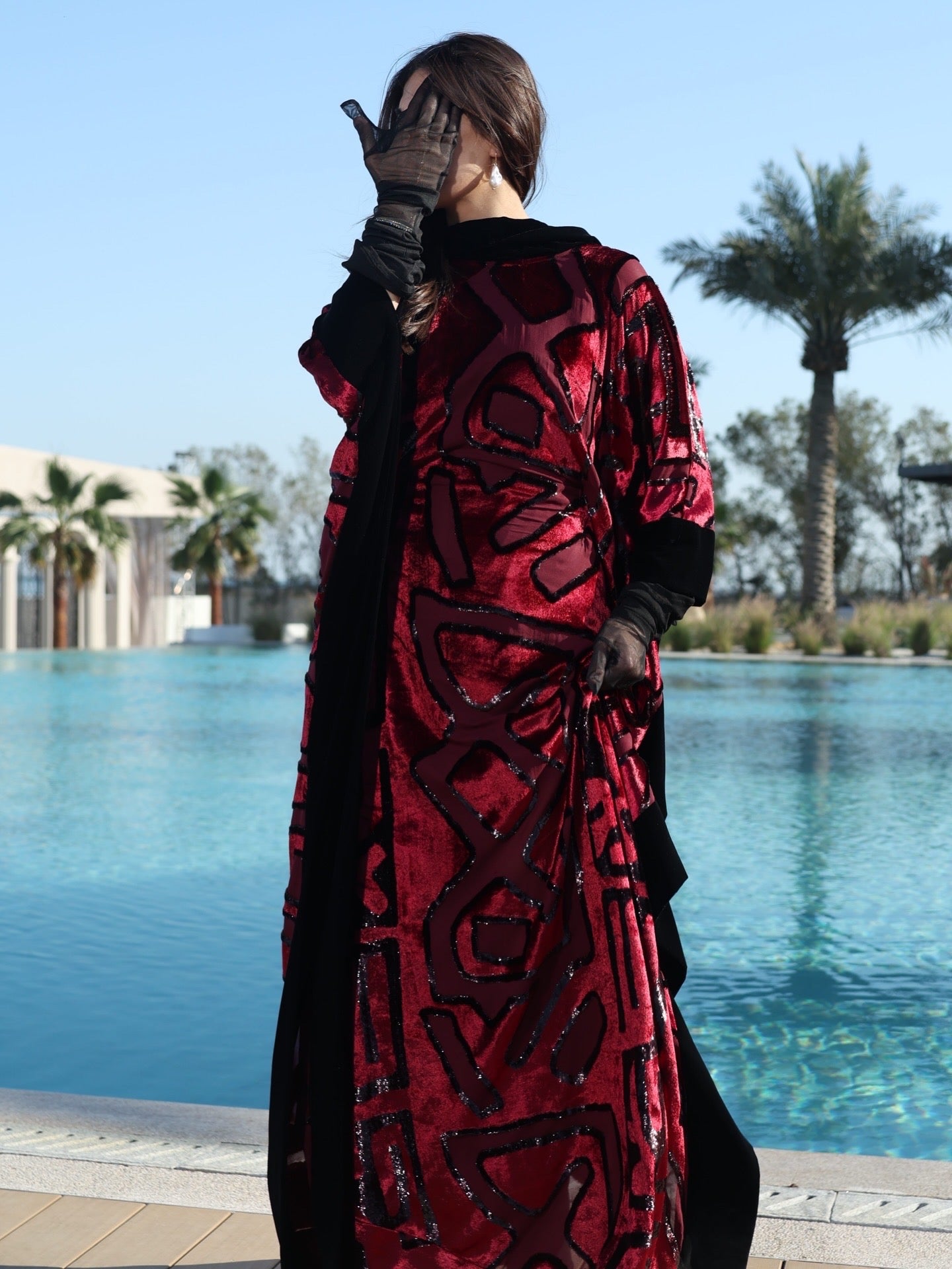 The Crimson Mirage Kaftan