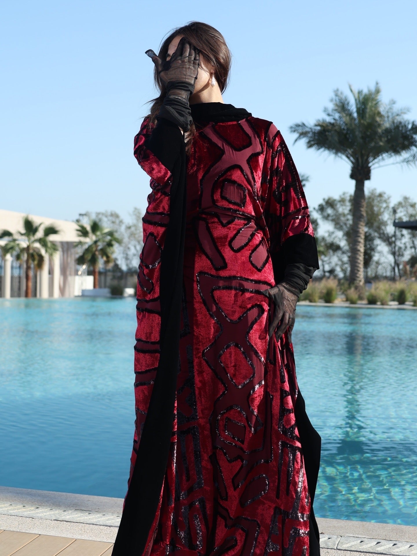 The Crimson Mirage Kaftan