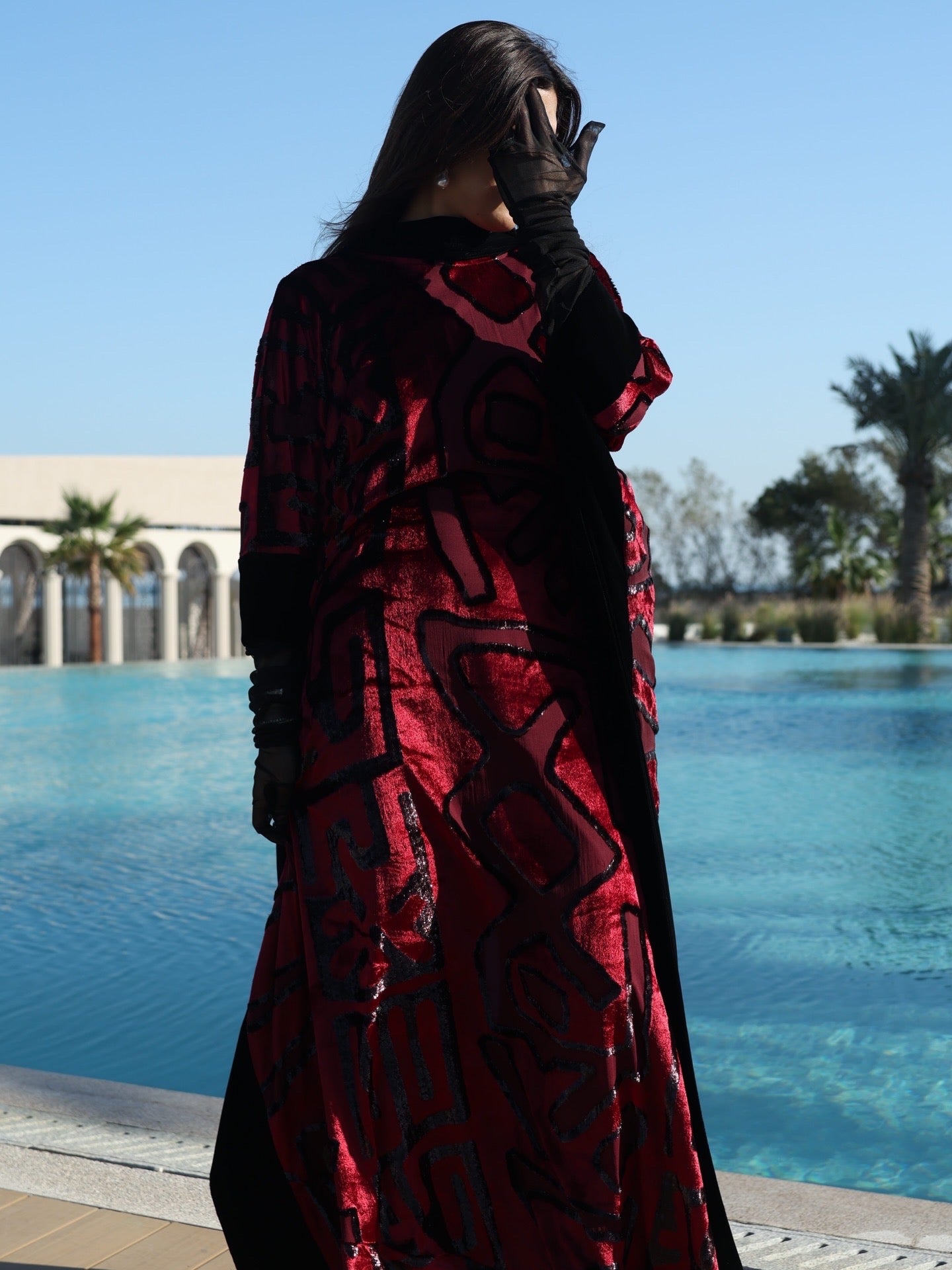 The Crimson Mirage Kaftan