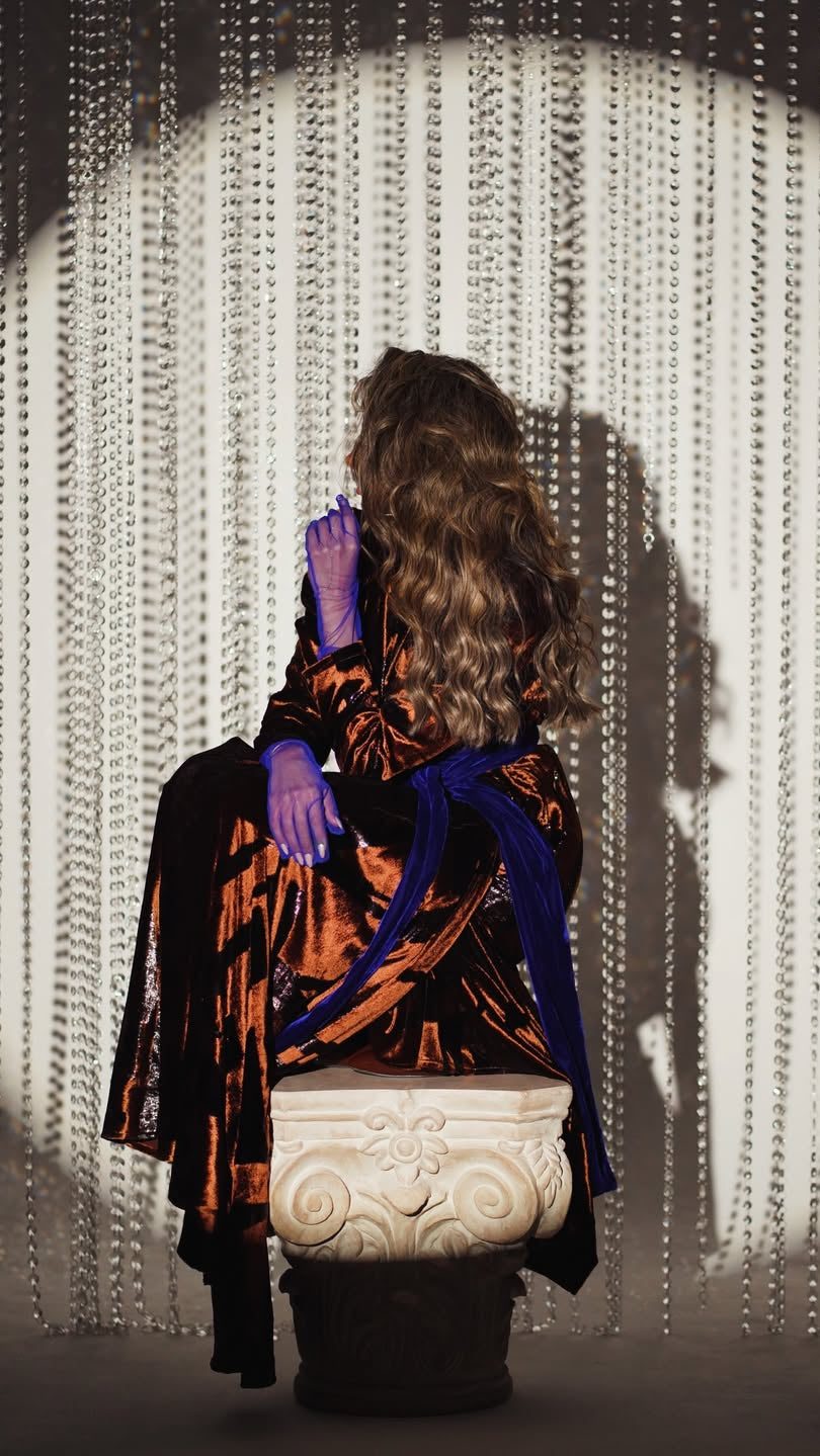 The Cobalt Muse Evening Kaftan