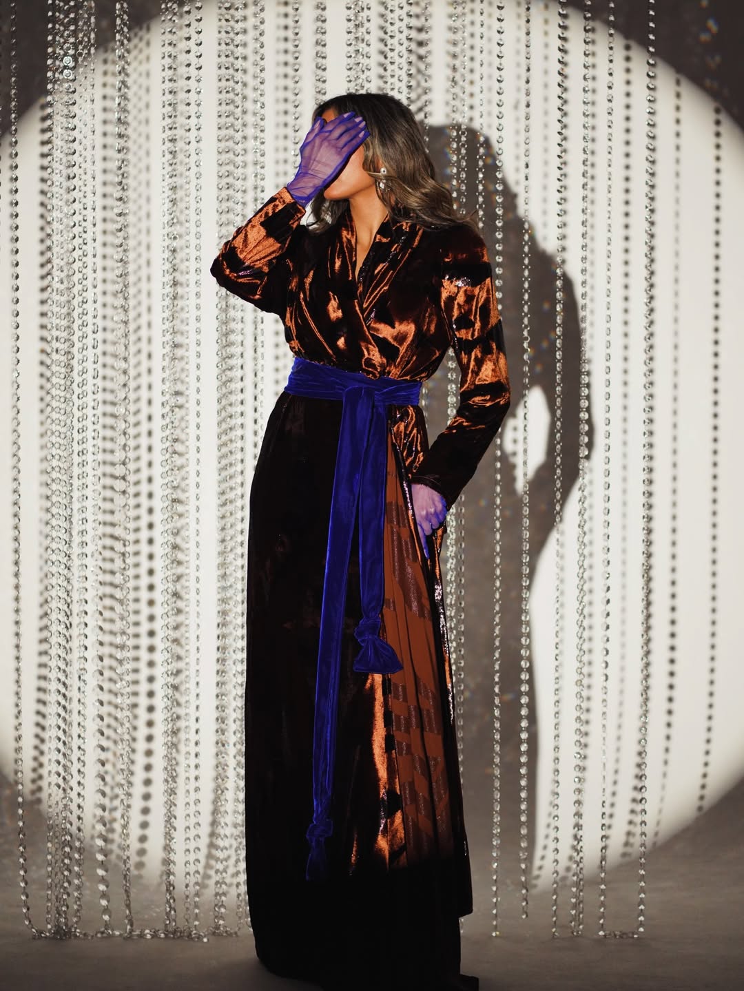 The Cobalt Muse Evening Kaftan